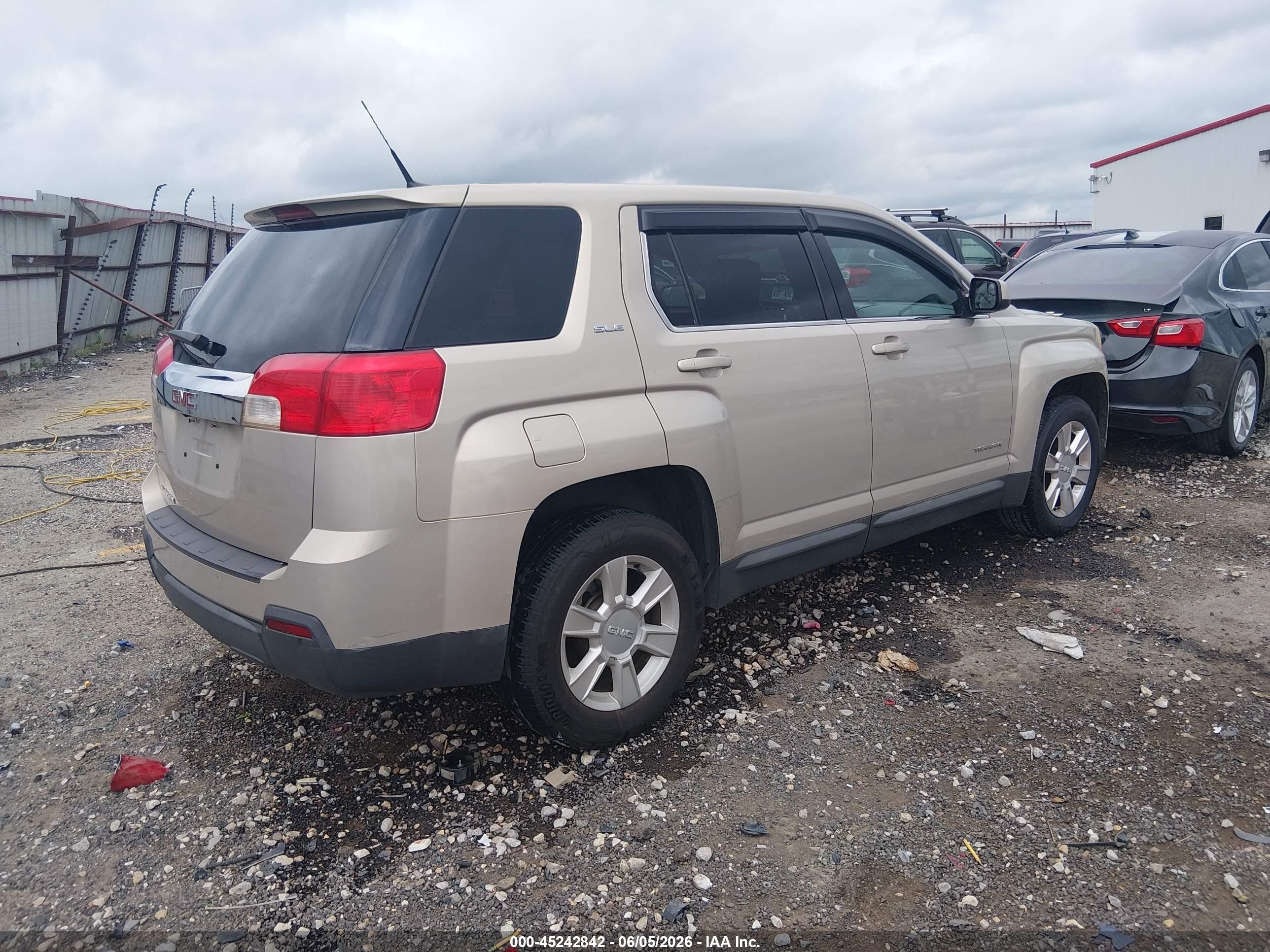 2012 Gmc Terrain Sle-1 Beige vin: 2GKALMEKXC6338941