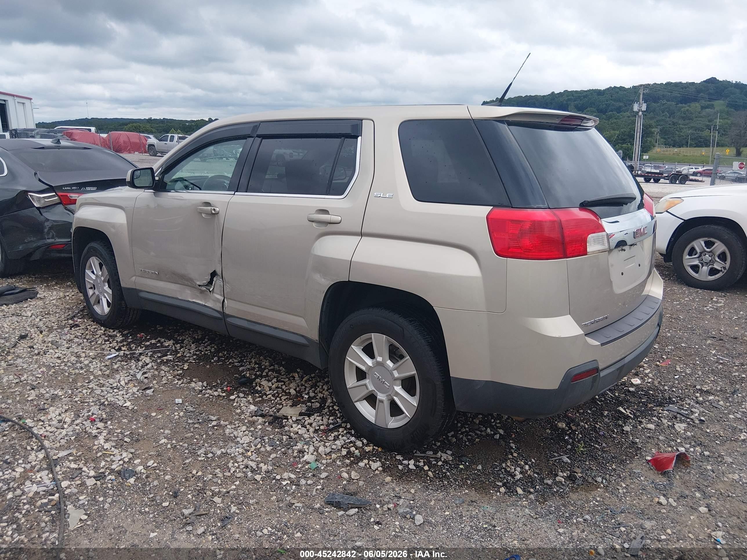 2012 Gmc Terrain Sle-1 Beige vin: 2GKALMEKXC6338941