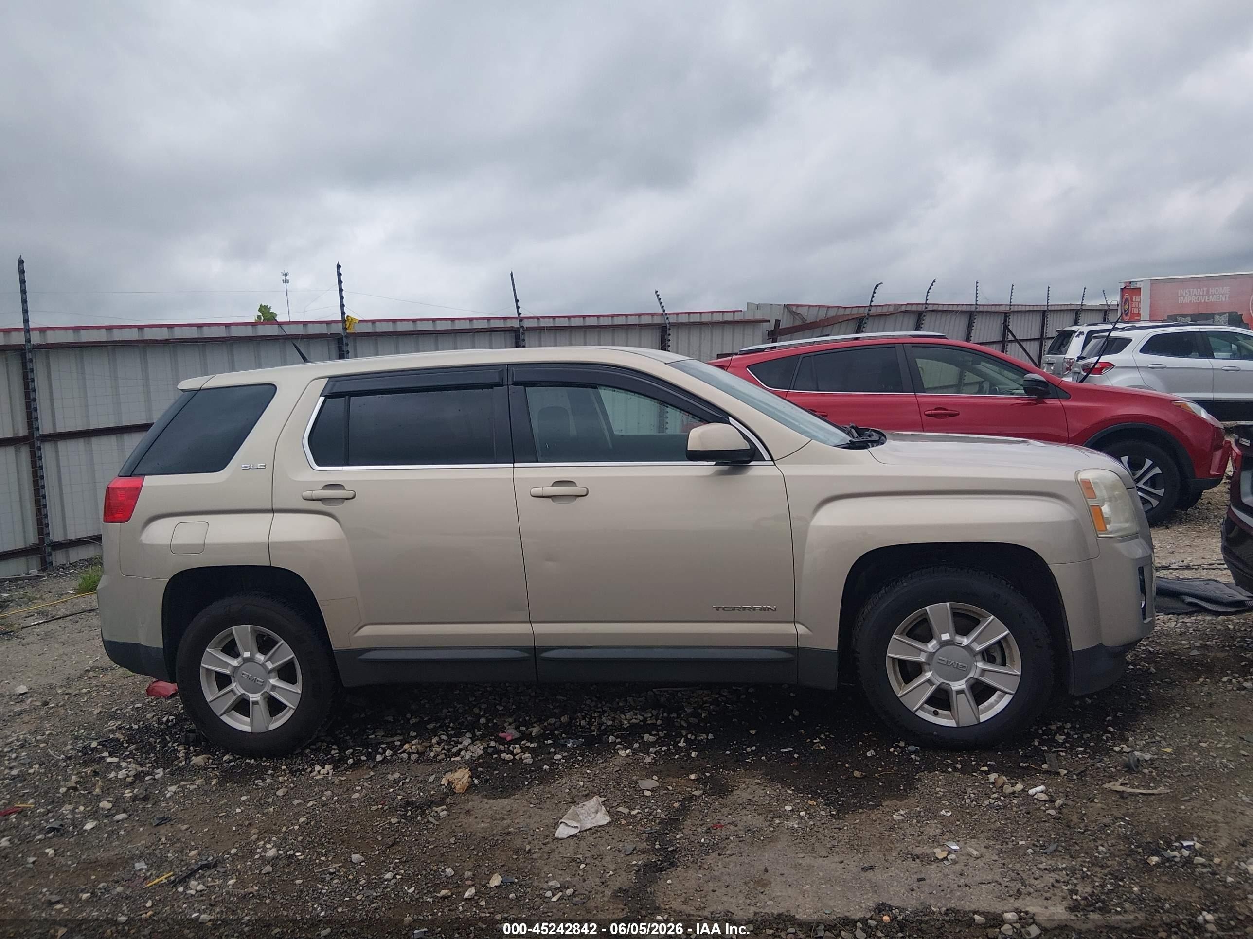 2012 Gmc Terrain Sle-1 Beige vin: 2GKALMEKXC6338941