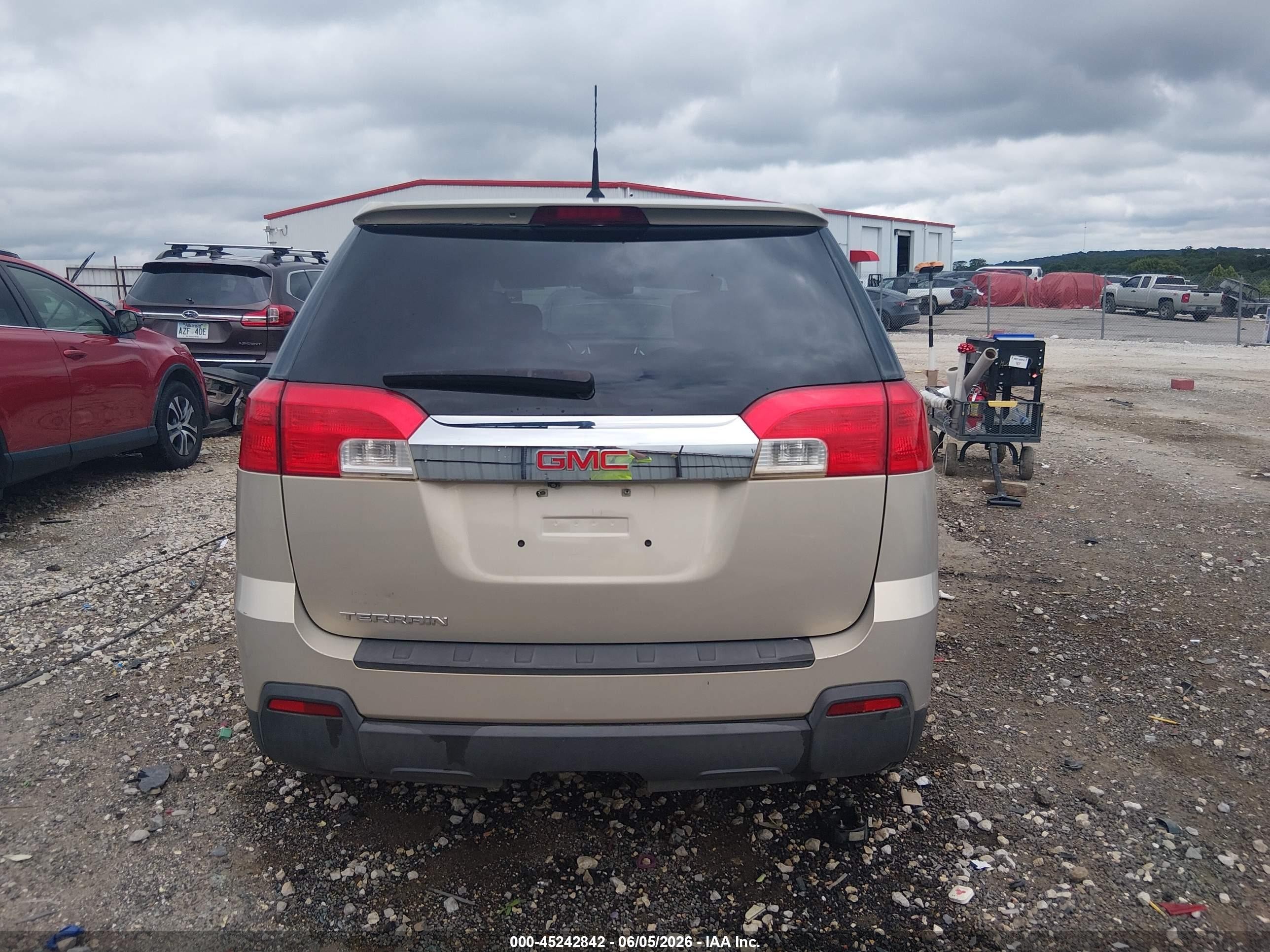 2012 Gmc Terrain Sle-1 Beige vin: 2GKALMEKXC6338941