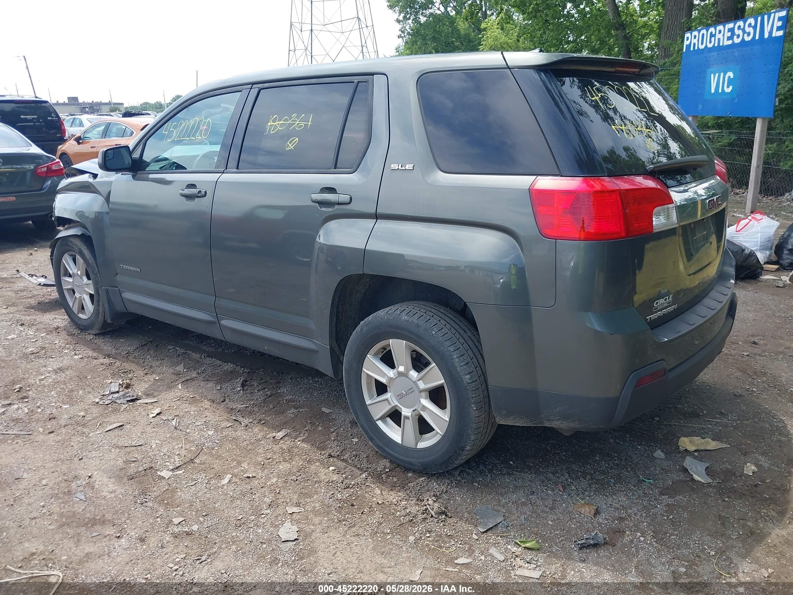 2013 Gmc Terrain Sle-1 Серый vin: 2GKALMEKXD6180361