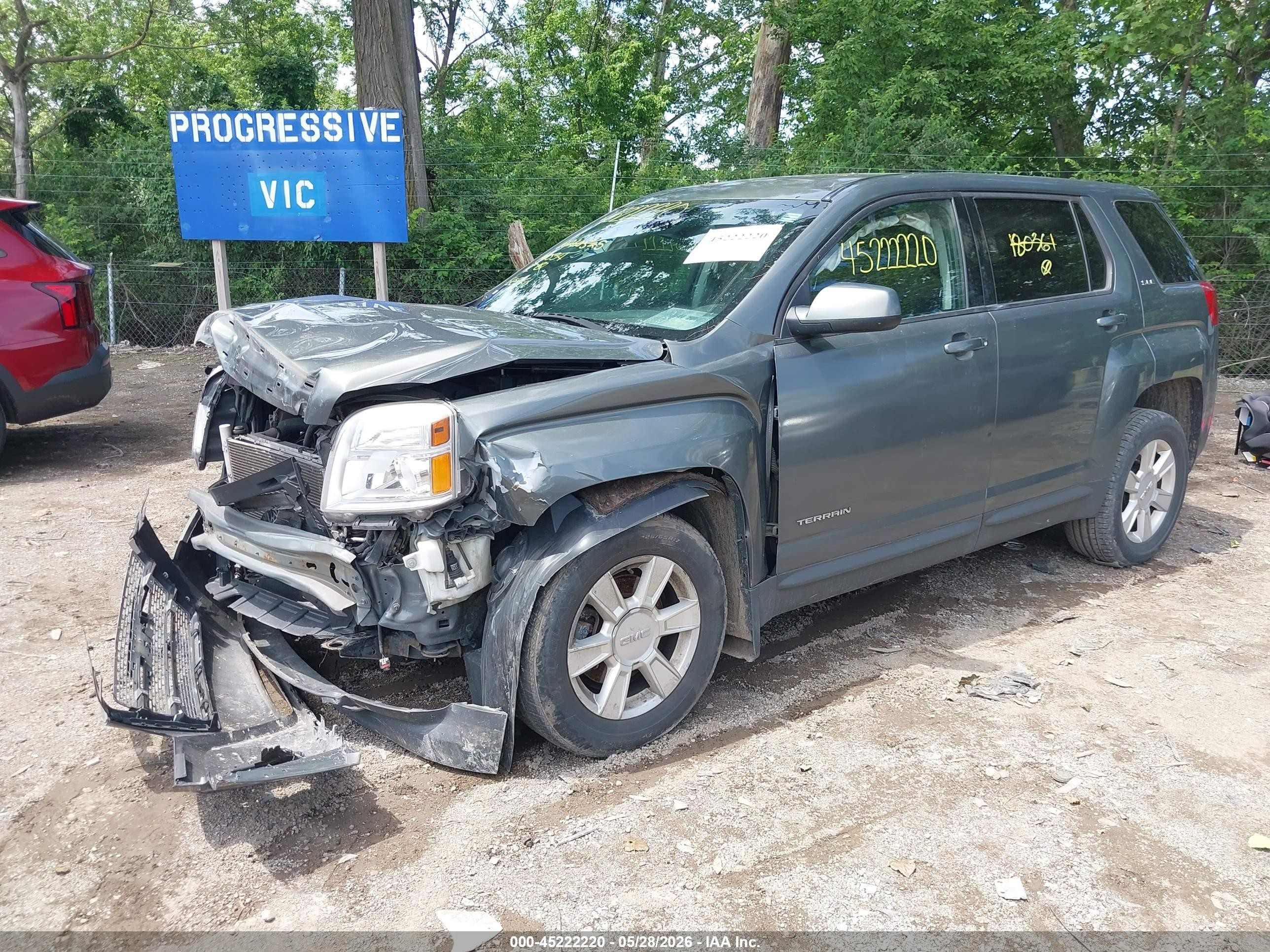 2013 Gmc Terrain Sle-1 Серый vin: 2GKALMEKXD6180361