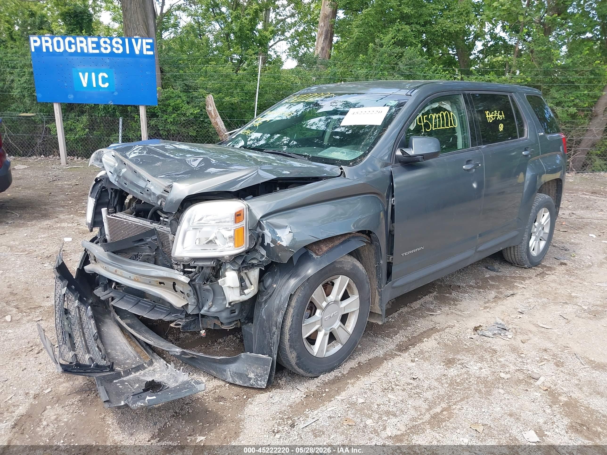 2013 Gmc Terrain Sle-1 Серый vin: 2GKALMEKXD6180361