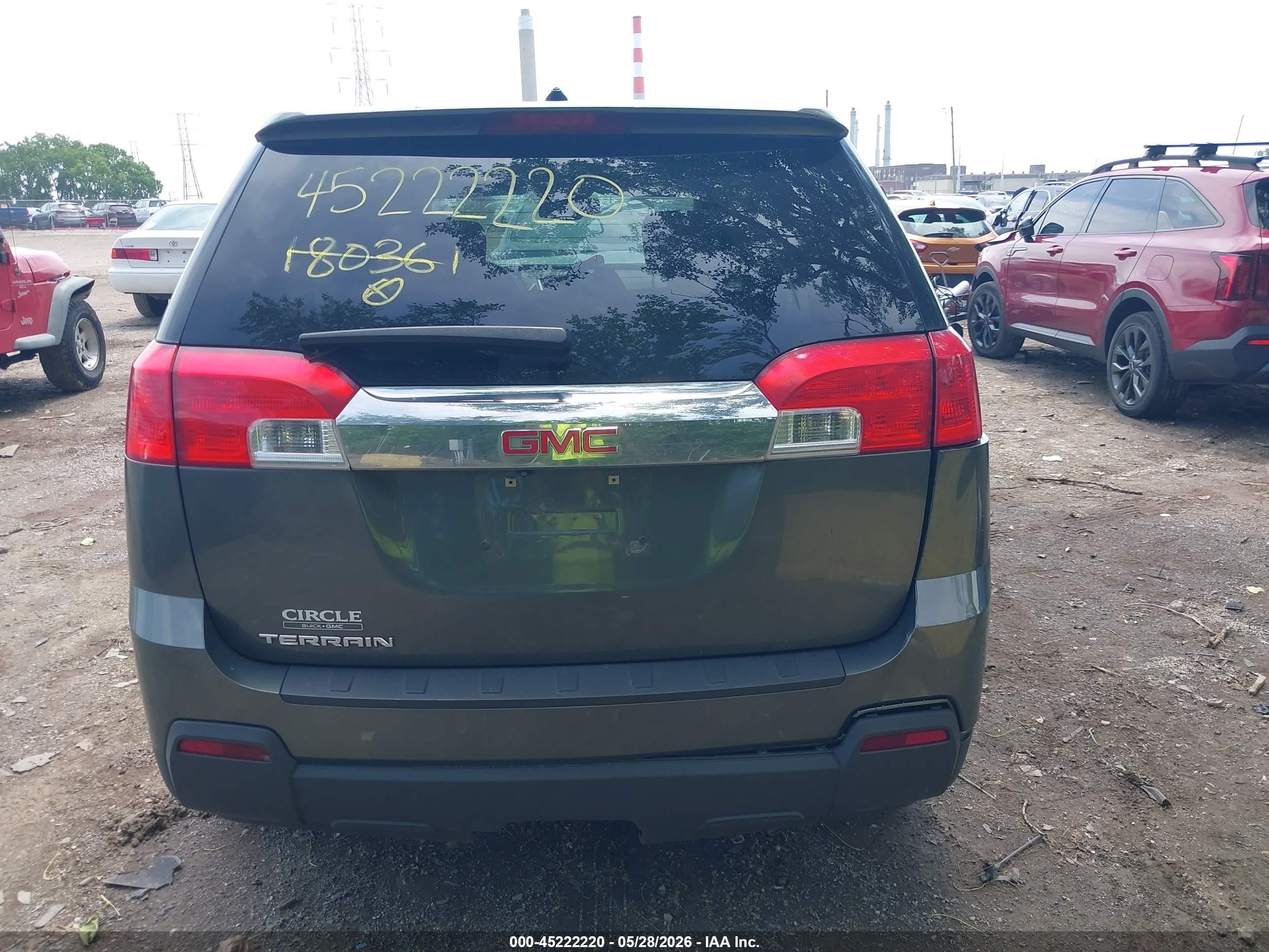 2013 Gmc Terrain Sle-1 Серый vin: 2GKALMEKXD6180361