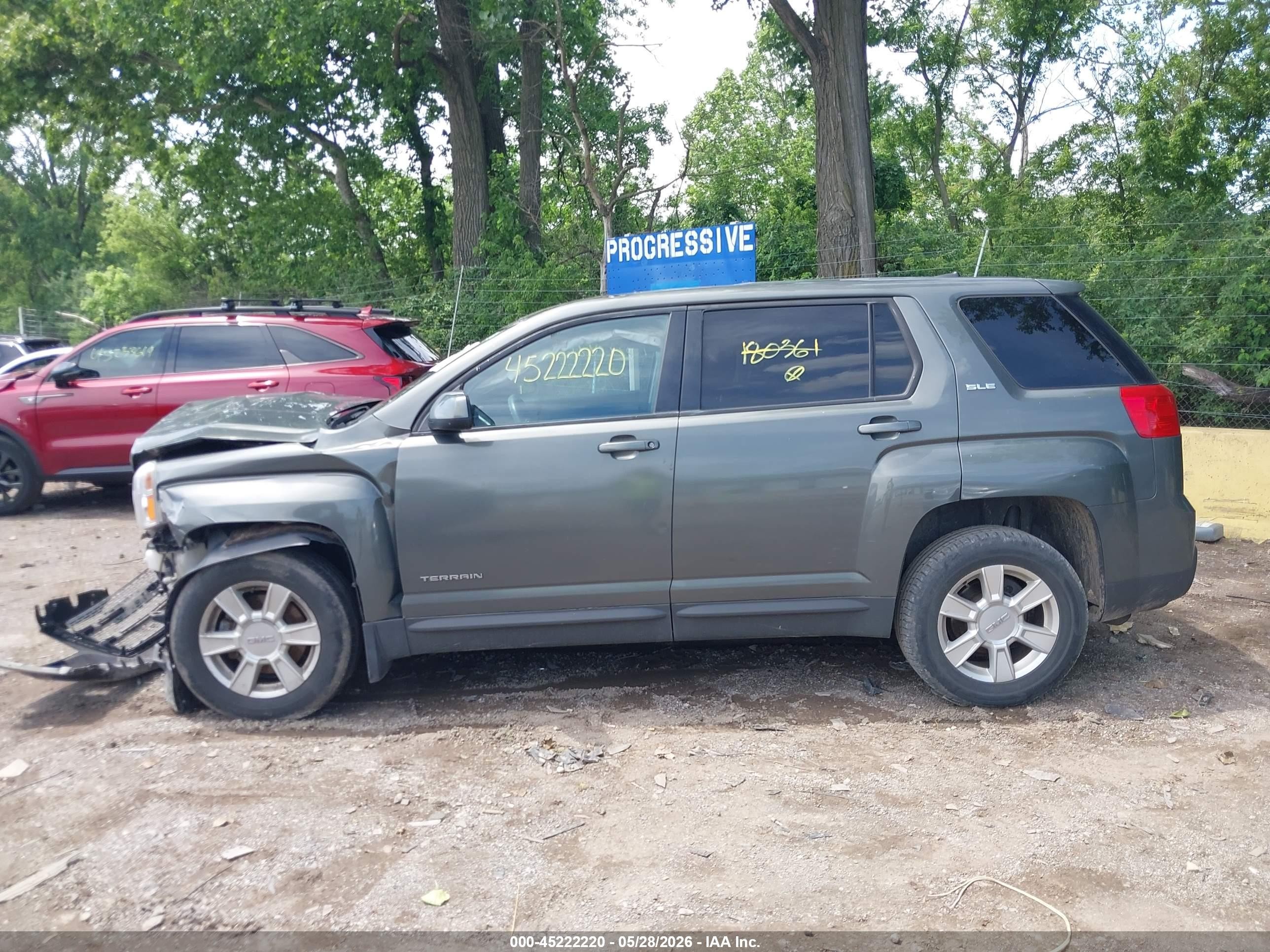 2013 Gmc Terrain Sle-1 Серый vin: 2GKALMEKXD6180361