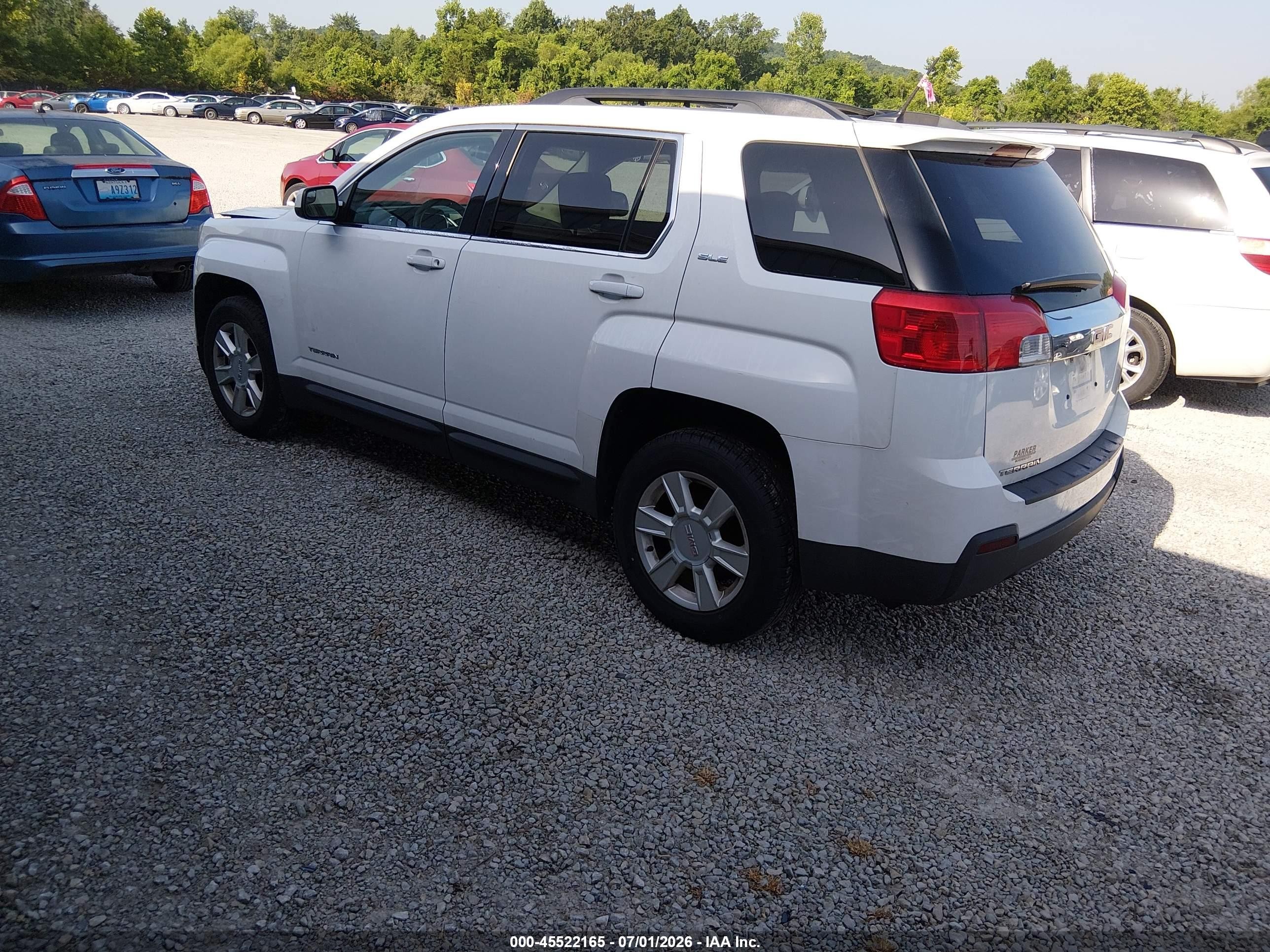 2013 Gmc Terrain Sle-1 White vin: 2GKALMEKXD6188878