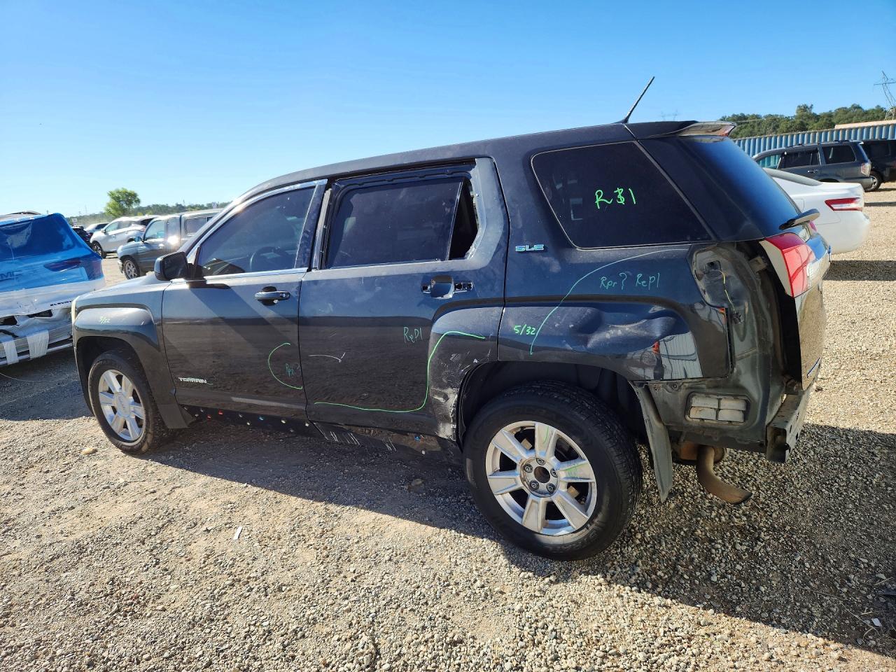 2013 Gmc Terrain Sle Black vin: 2GKALMEKXD6240588