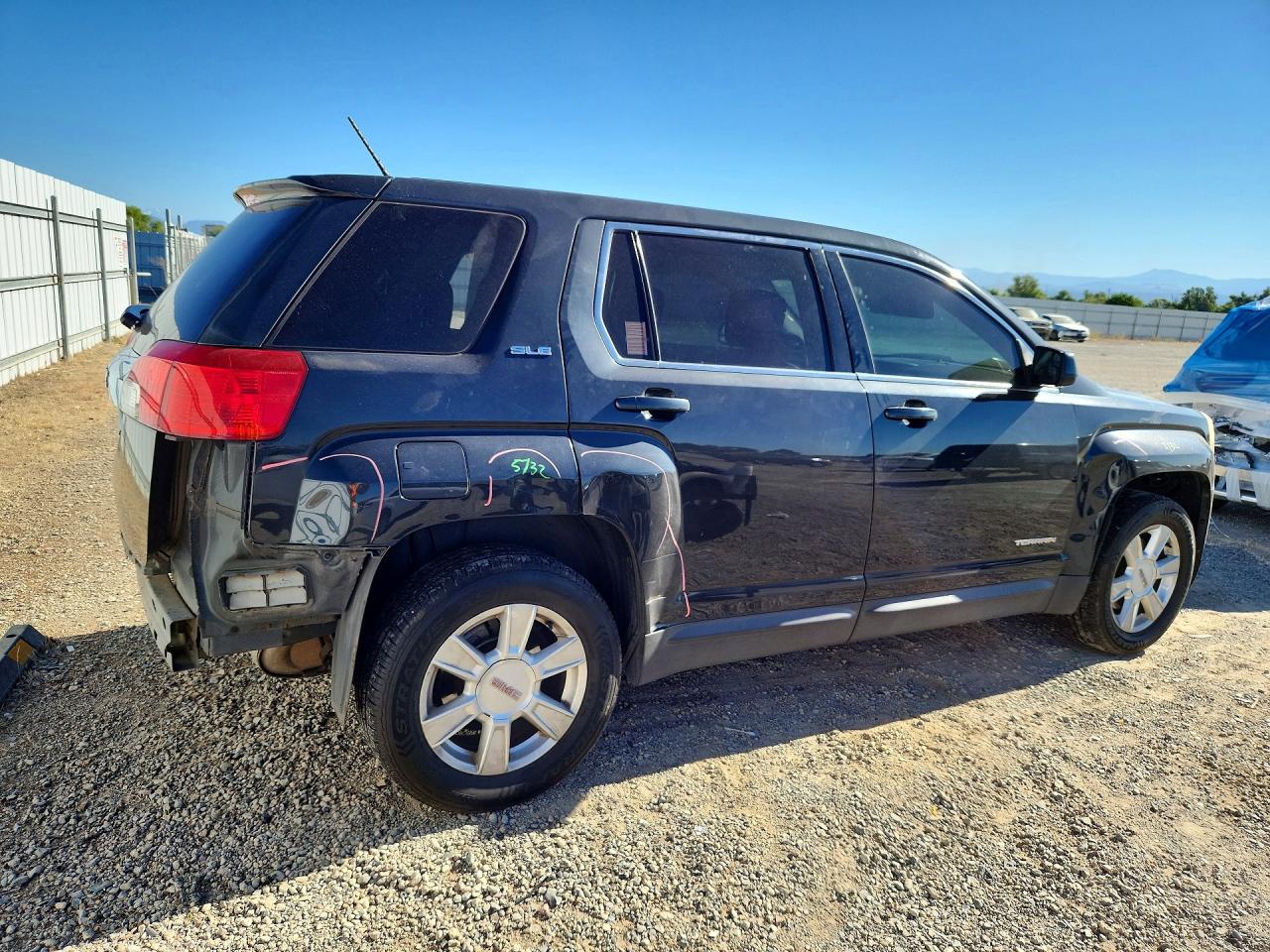 2013 Gmc Terrain Sle Black vin: 2GKALMEKXD6240588