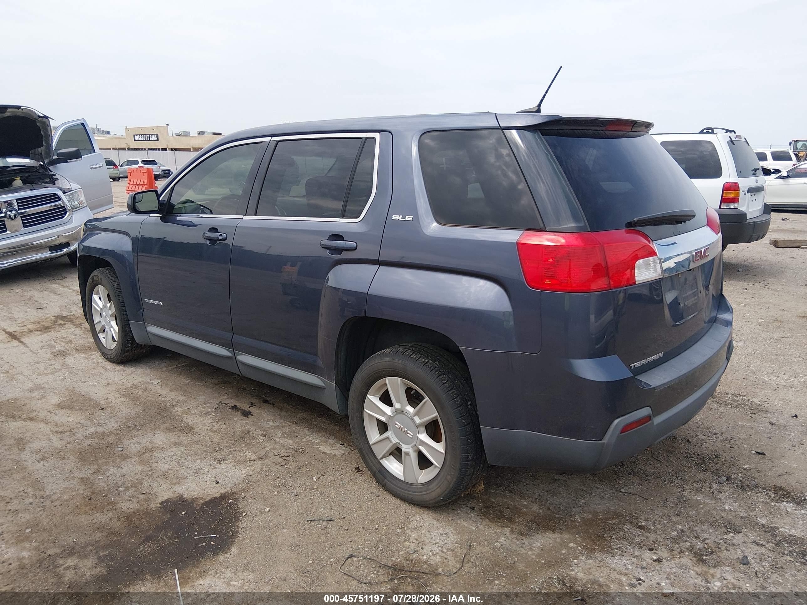2013 Gmc Terrain Sle-1 Blue vin: 2GKALMEKXD6332557