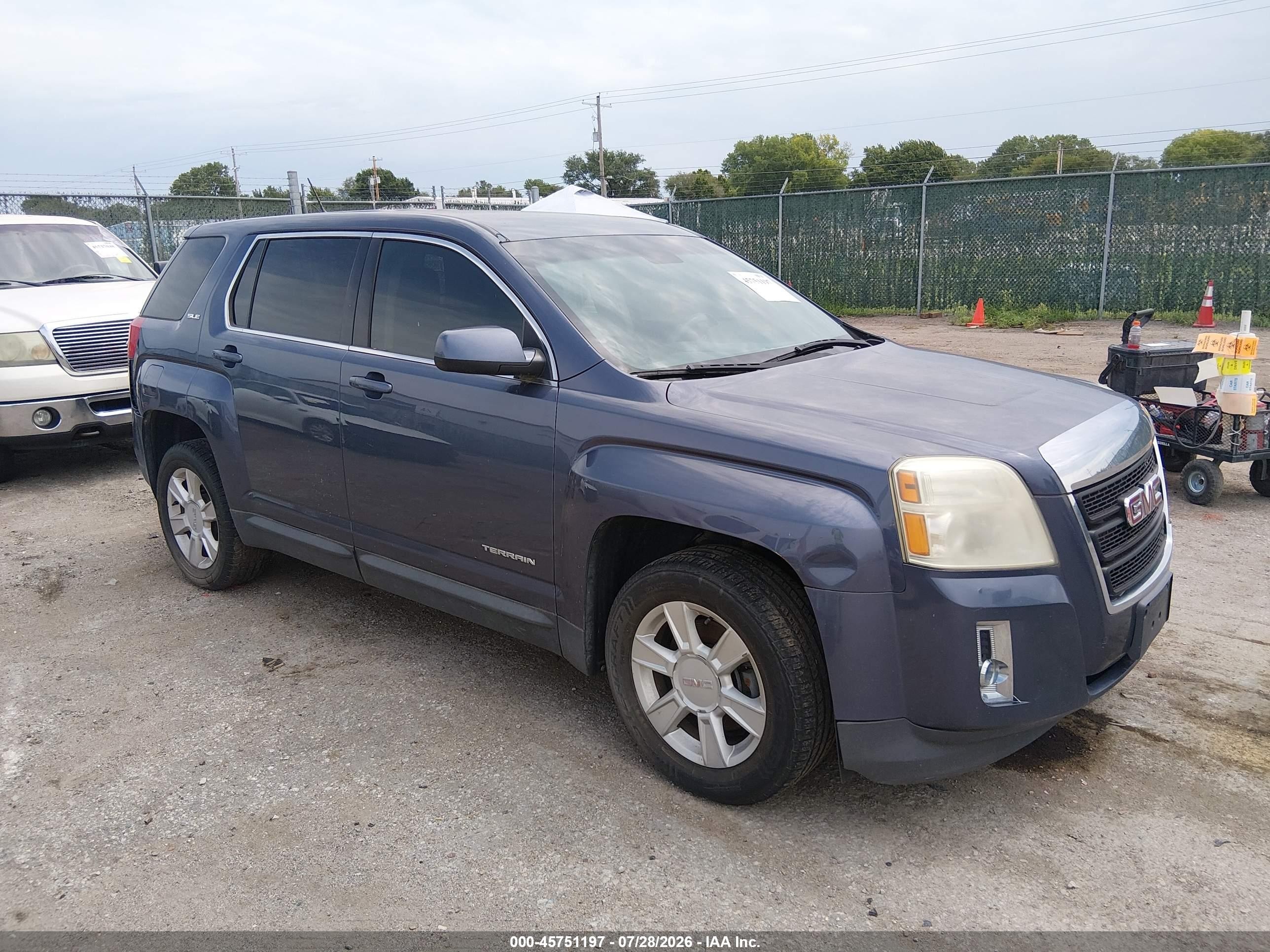 2013 Gmc Terrain Sle-1 Blue vin: 2GKALMEKXD6332557