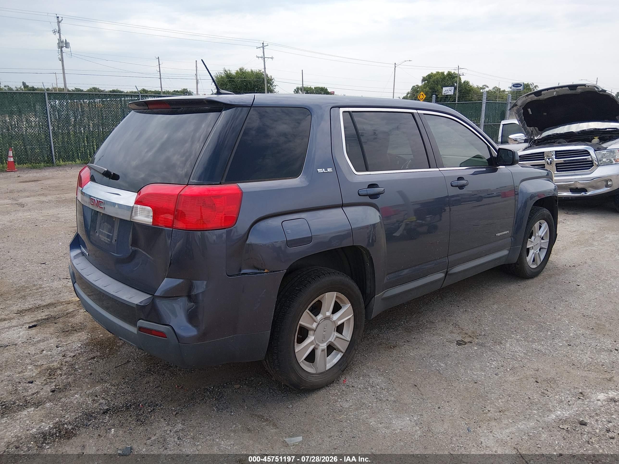 2013 Gmc Terrain Sle-1 Blue vin: 2GKALMEKXD6332557