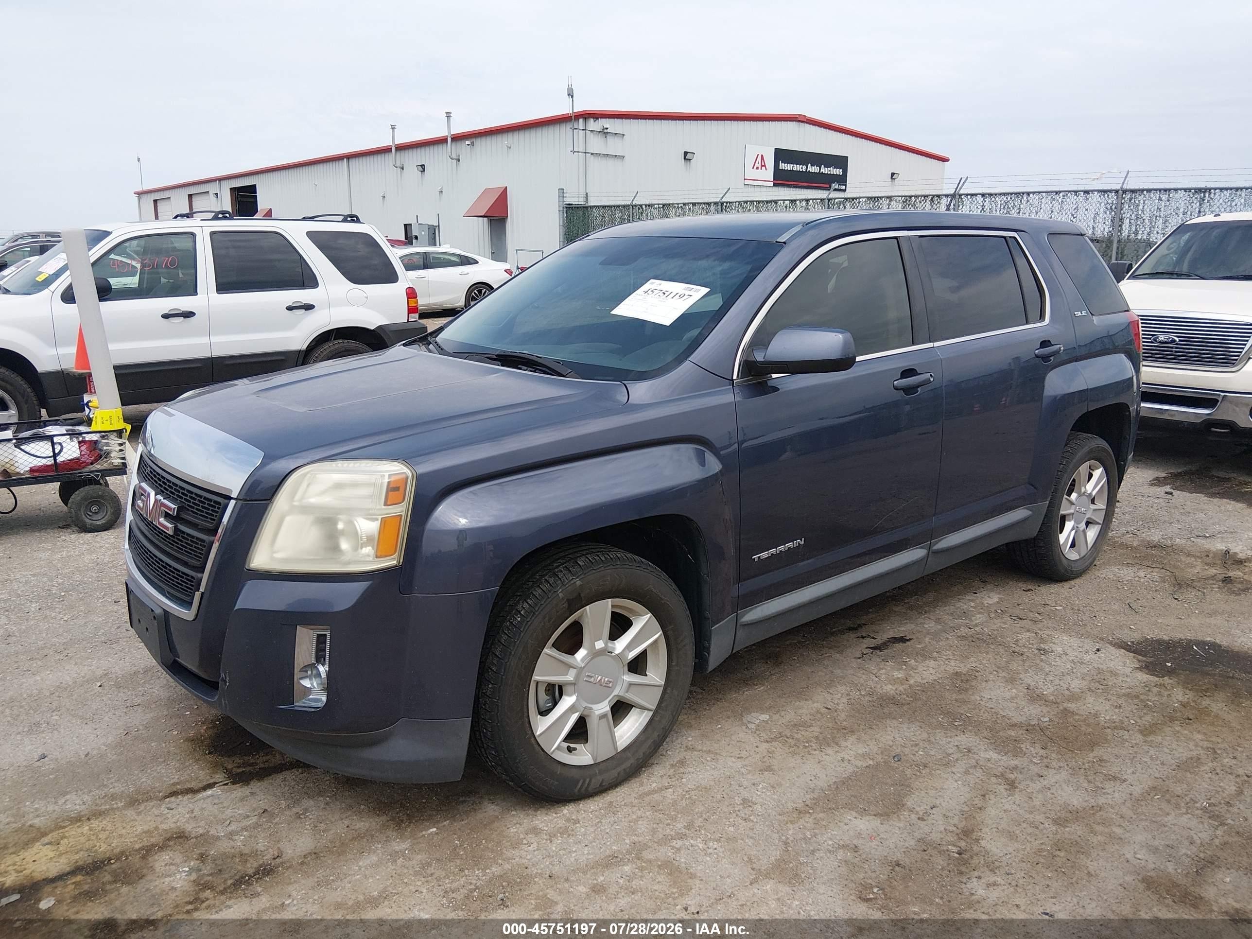 2013 Gmc Terrain Sle-1 Blue vin: 2GKALMEKXD6332557