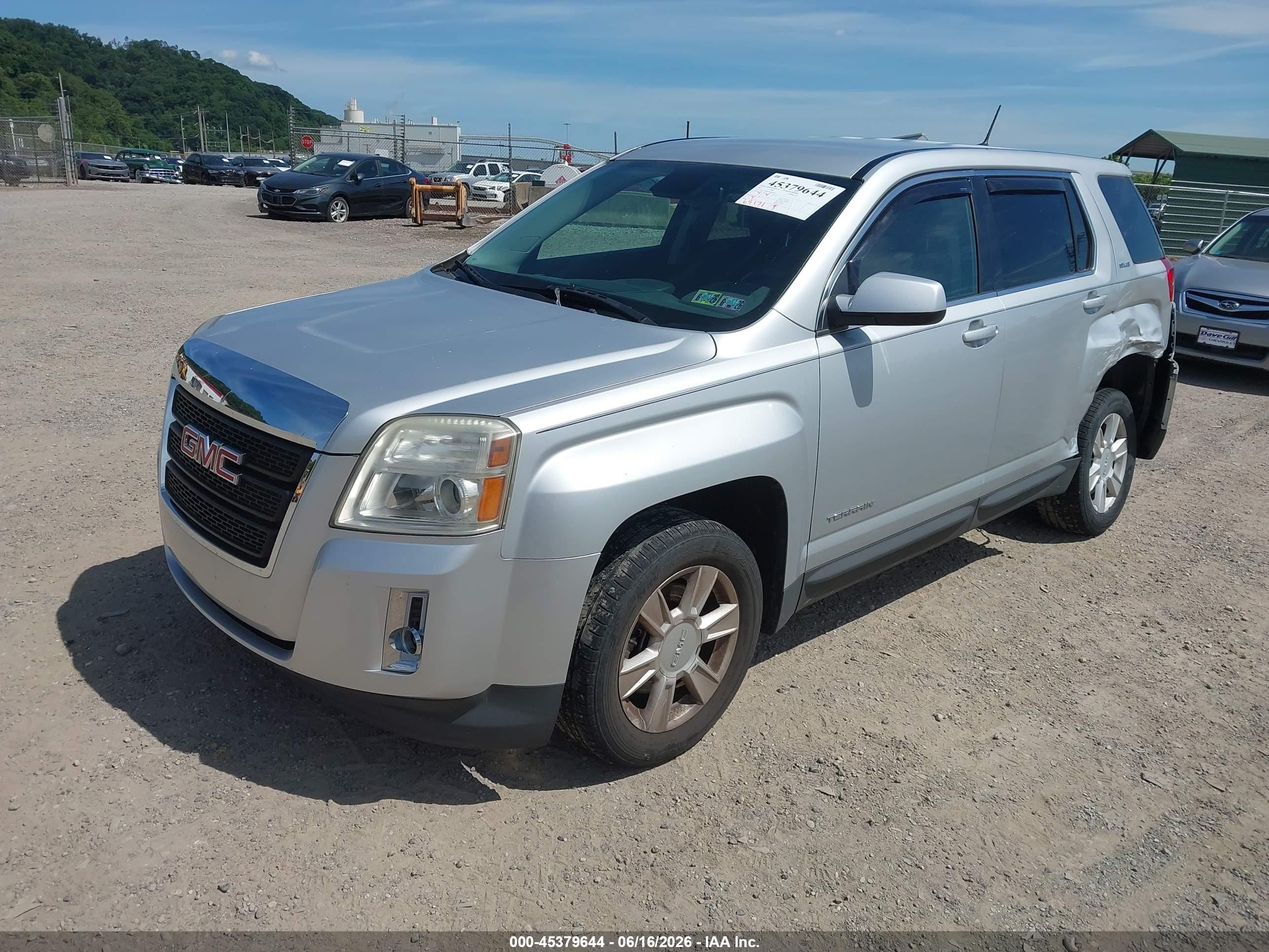 2013 Gmc Terrain Sle-1 Silver vin: 2GKALMEKXD6360035