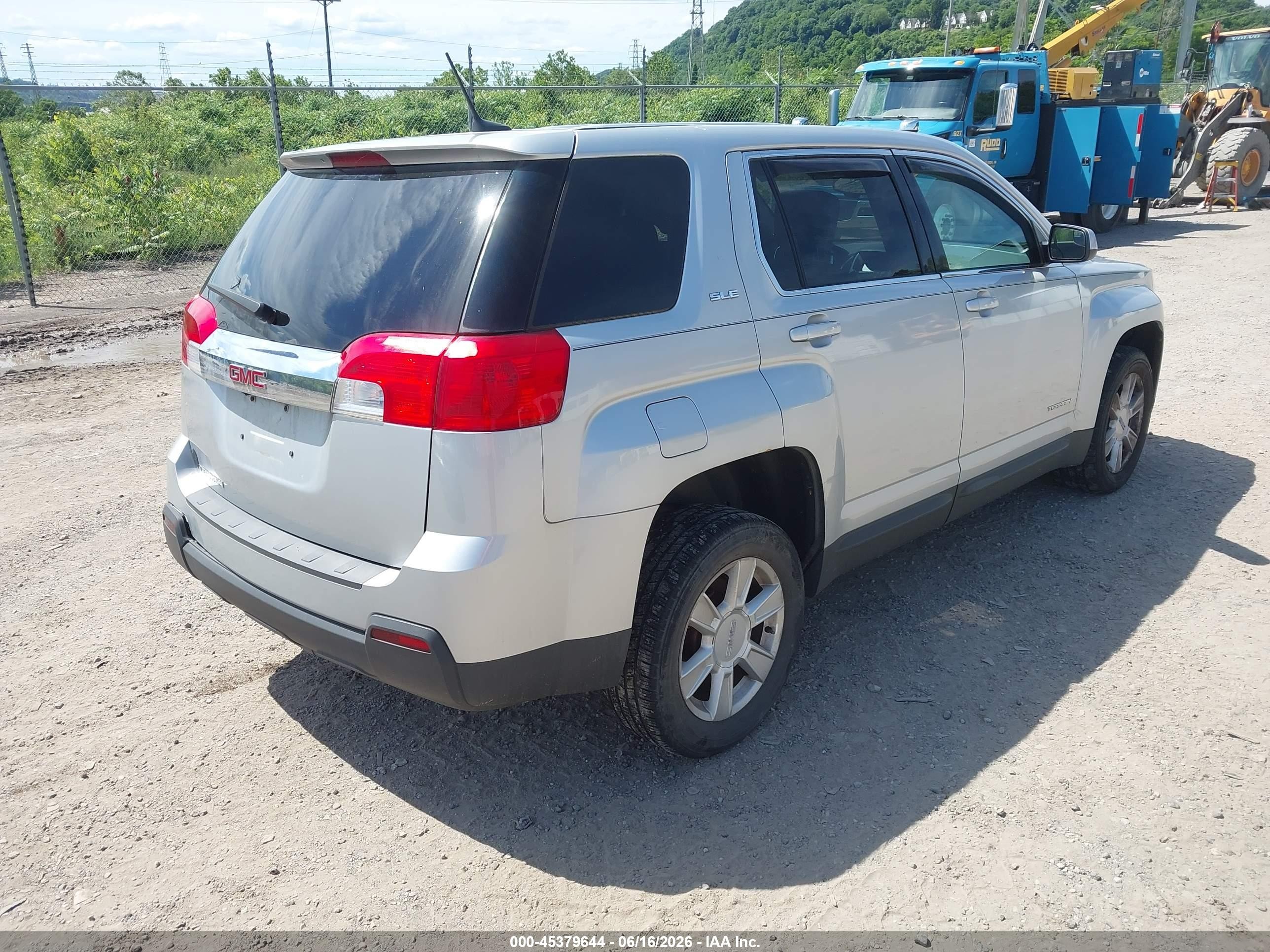 2013 Gmc Terrain Sle-1 Silver vin: 2GKALMEKXD6360035