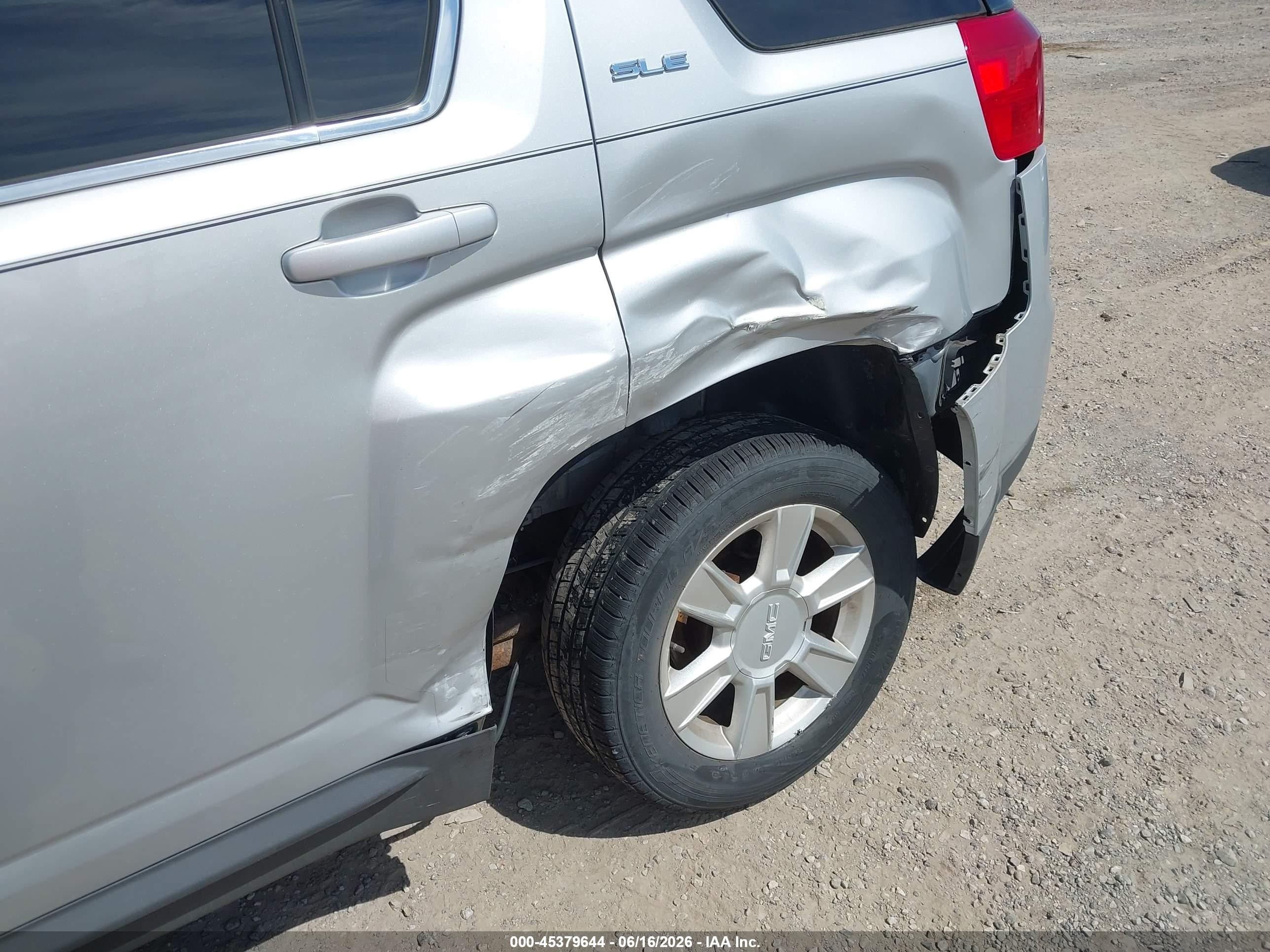 2013 Gmc Terrain Sle-1 Silver vin: 2GKALMEKXD6360035