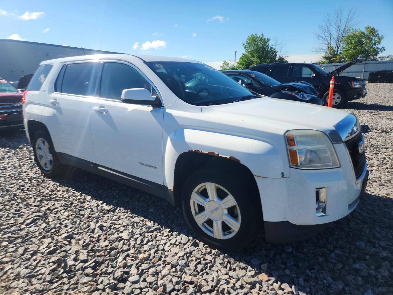 2014 Gmc Terrain Sle White vin: 2GKALMEKXE6167577