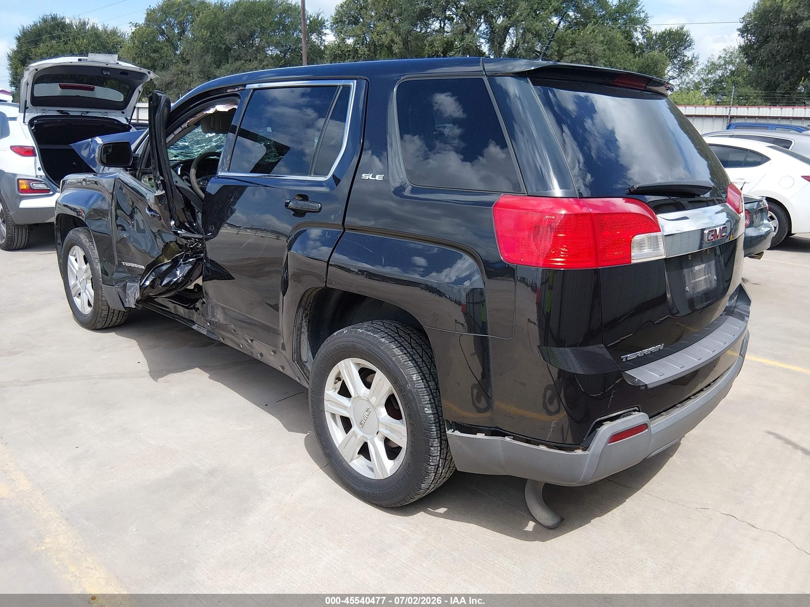 2014 Gmc Terrain Sle-1 Black vin: 2GKALMEKXE6182922