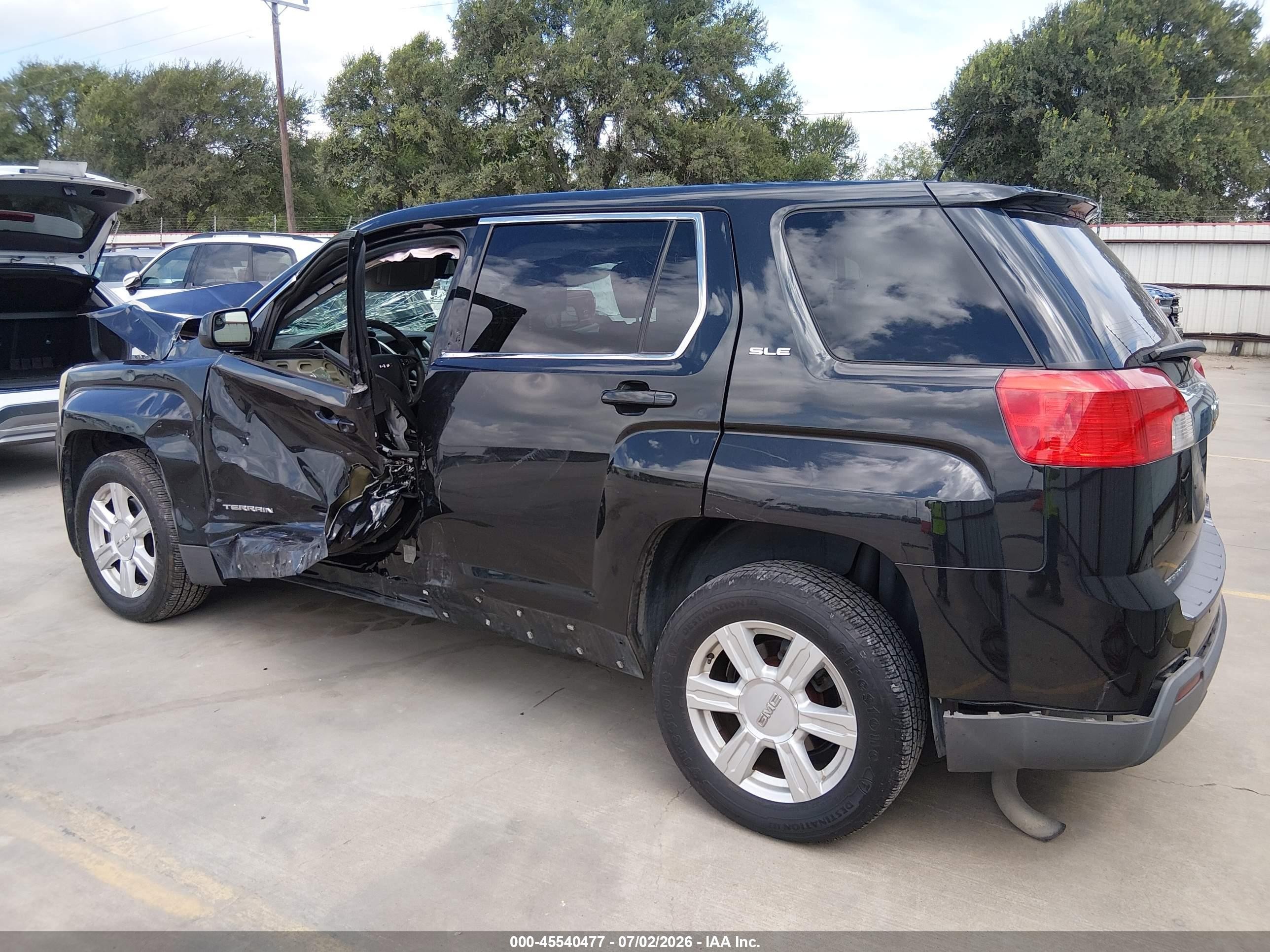2014 Gmc Terrain Sle-1 Black vin: 2GKALMEKXE6182922