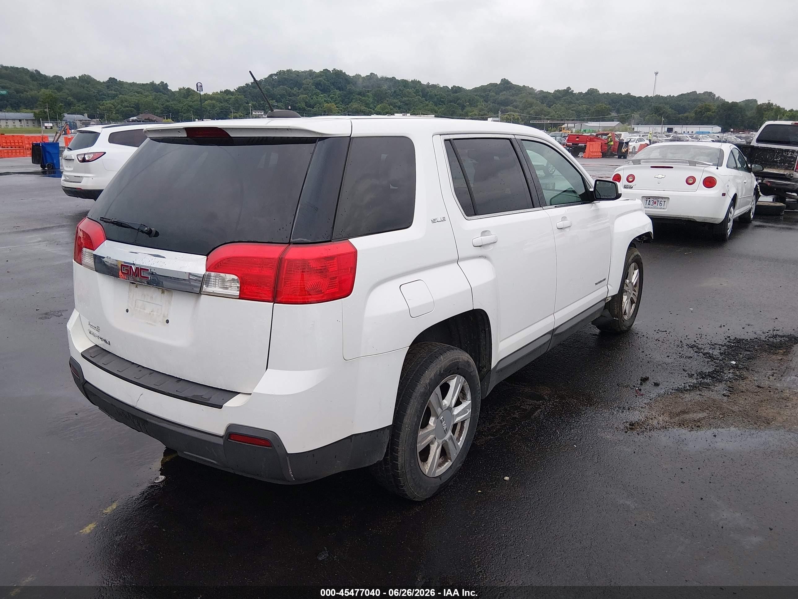 2015 Gmc Terrain Sle-1 White vin: 2GKALMEKXF6270709