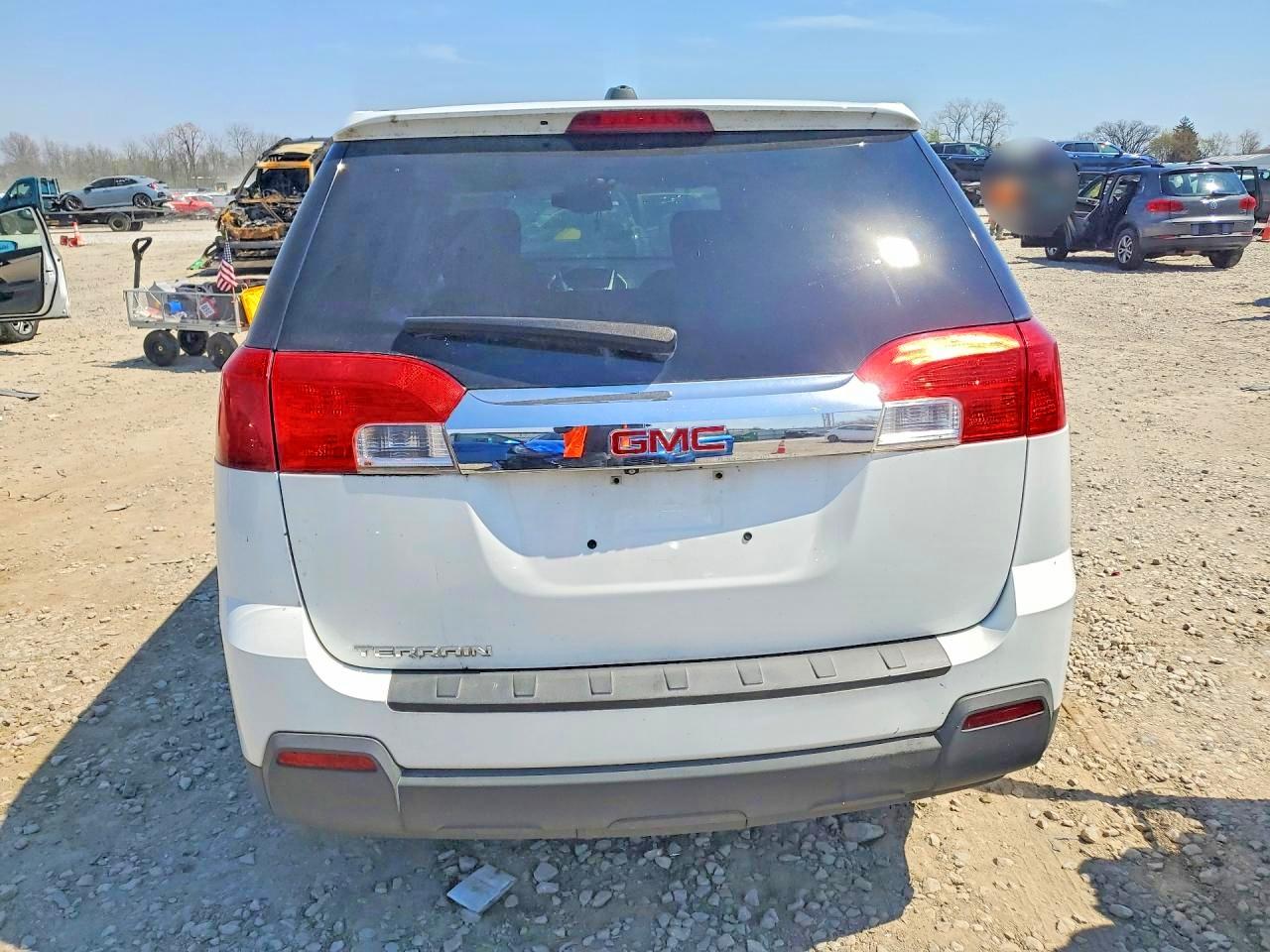 2015 Gmc Terrain Sle White vin: 2GKALMEKXF6349023