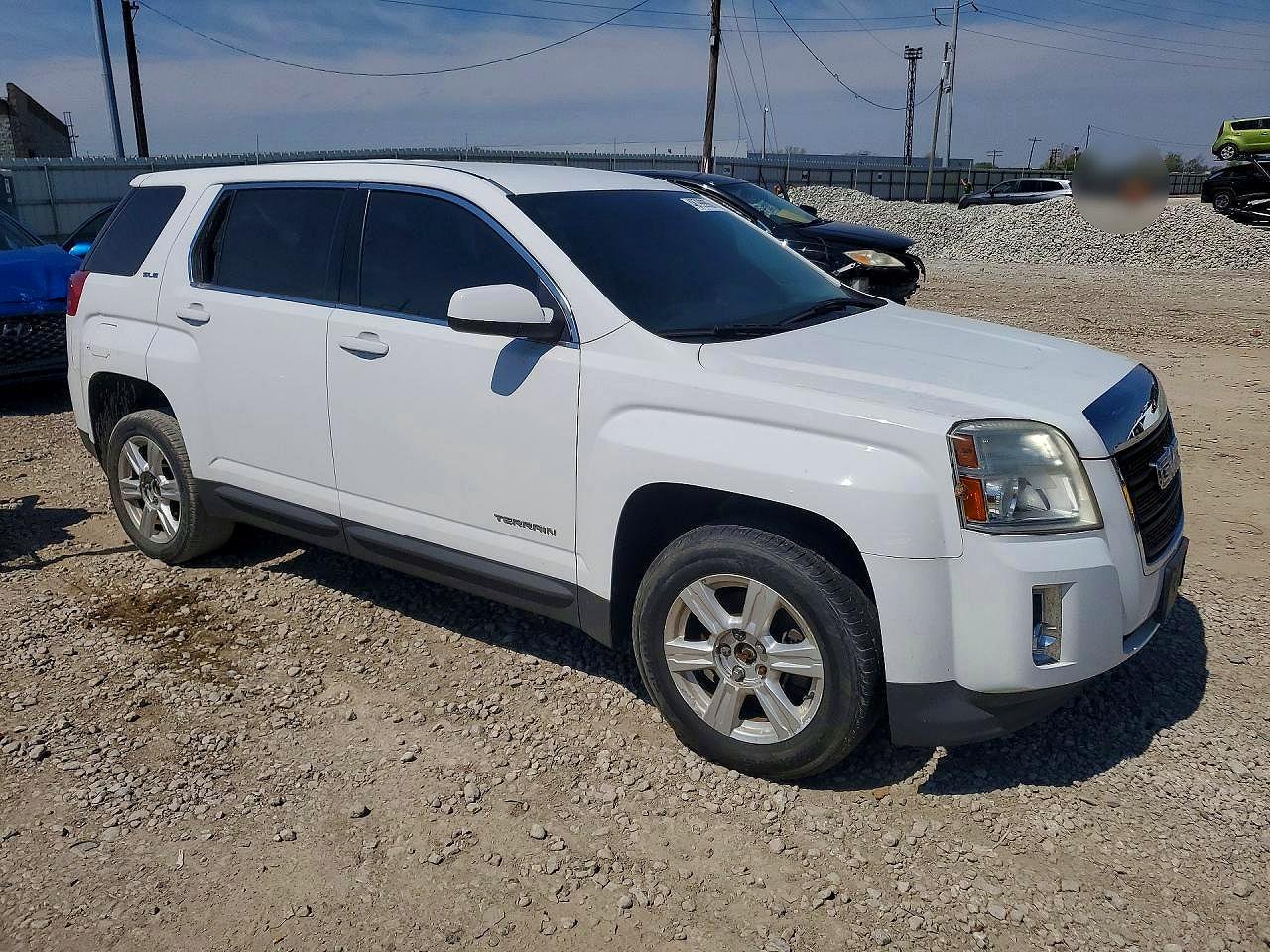 2015 Gmc Terrain Sle White vin: 2GKALMEKXF6349023