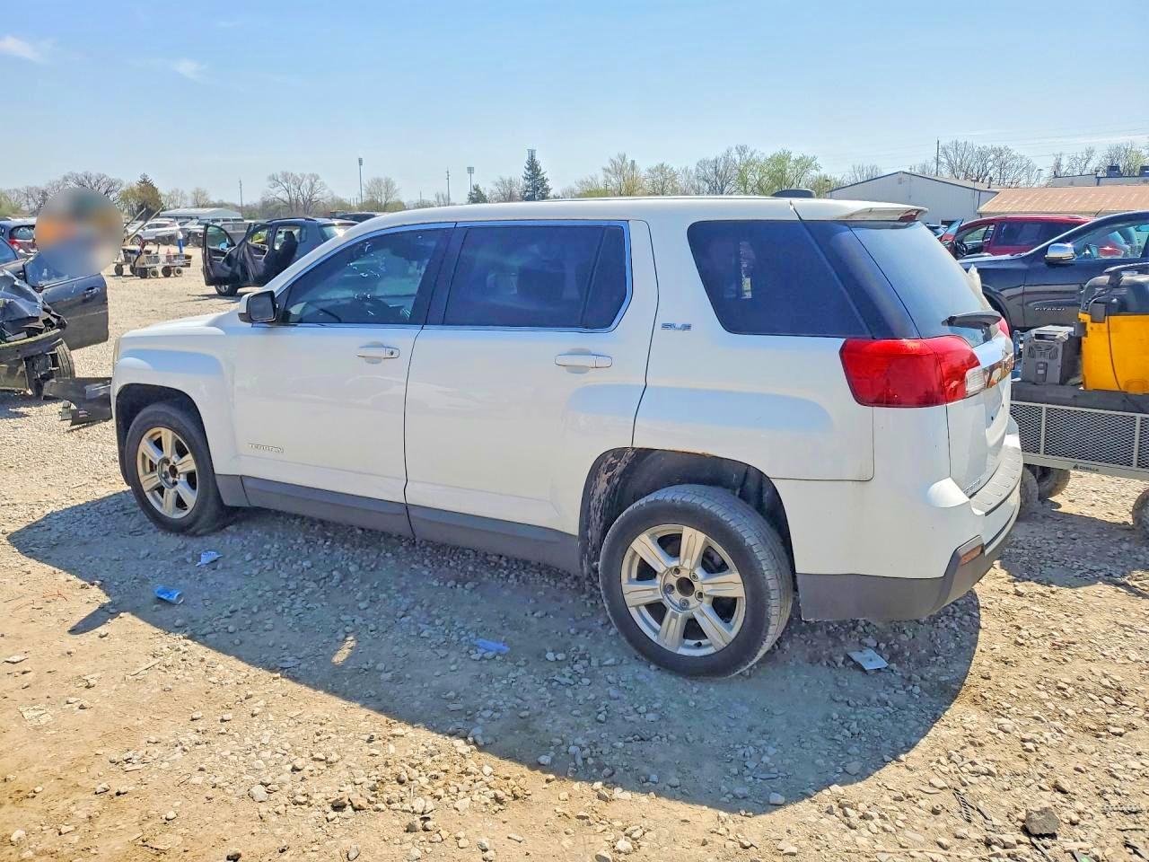 2015 Gmc Terrain Sle White vin: 2GKALMEKXF6349023