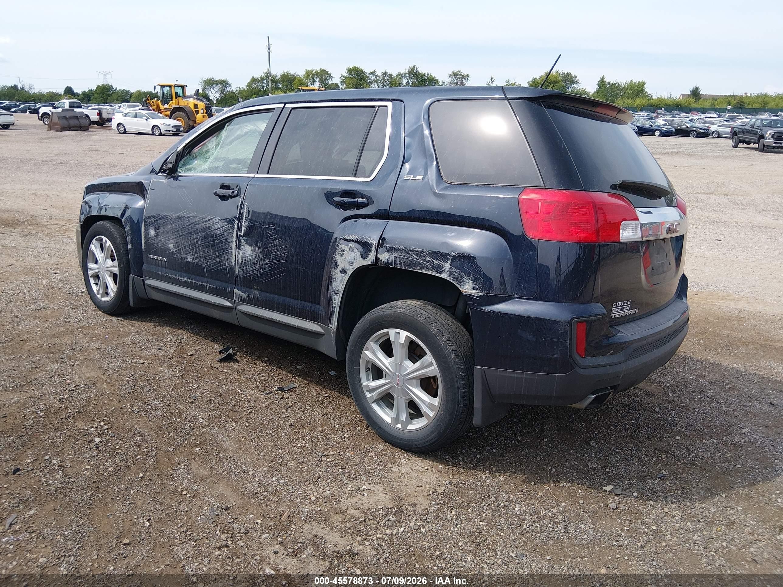 2017 Gmc Terrain Sle-1 Dark Blue vin: 2GKALMEKXH6201912