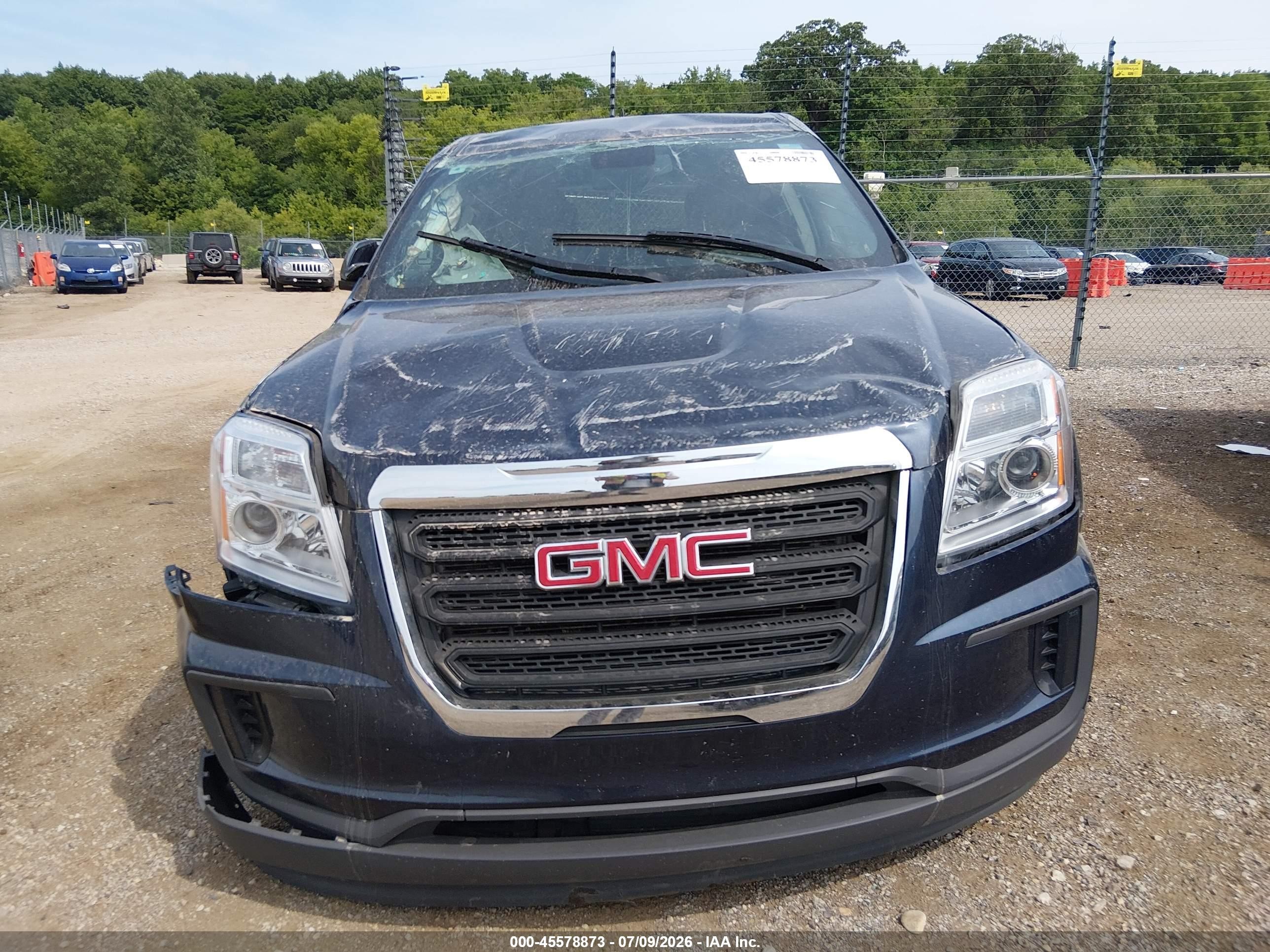 2017 Gmc Terrain Sle-1 Dark Blue vin: 2GKALMEKXH6201912