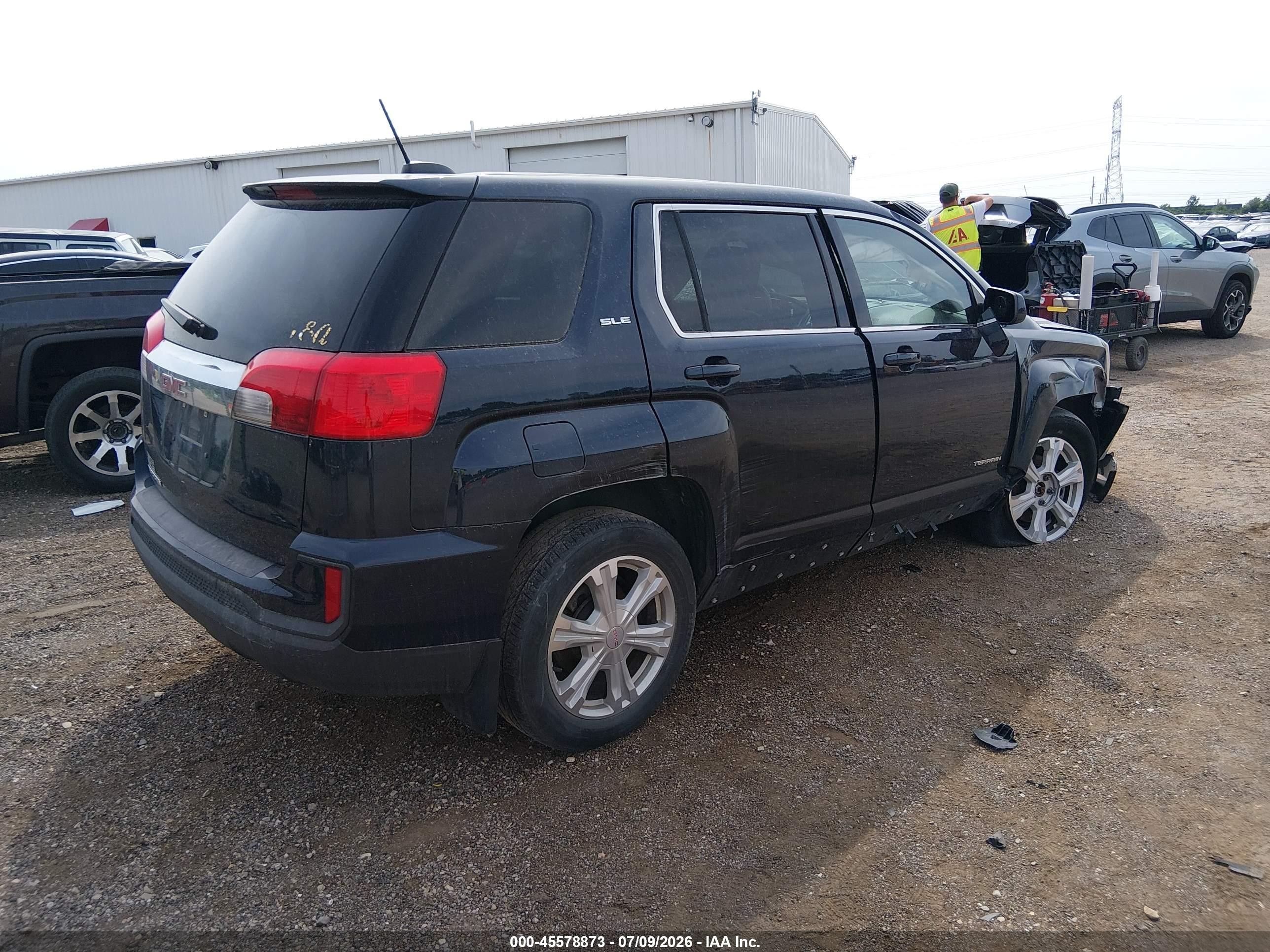 2017 Gmc Terrain Sle-1 Dark Blue vin: 2GKALMEKXH6201912