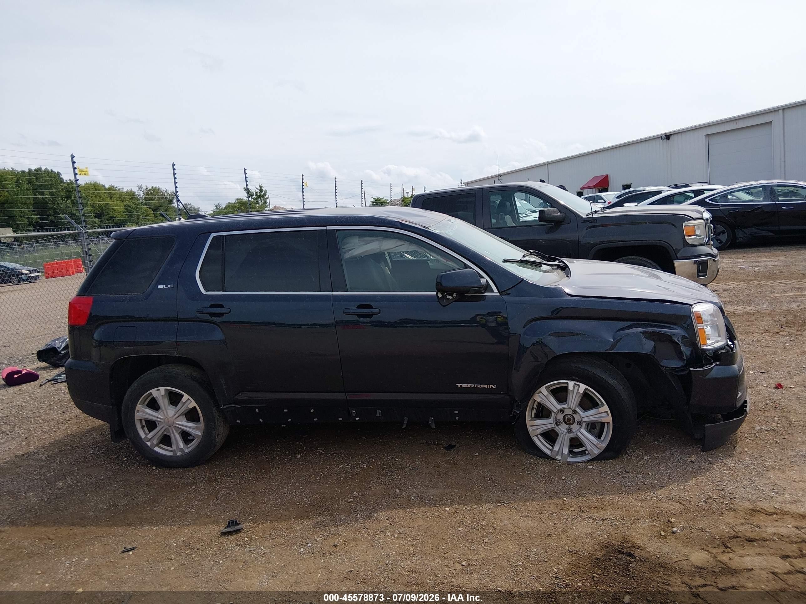 2017 Gmc Terrain Sle-1 Dark Blue vin: 2GKALMEKXH6201912