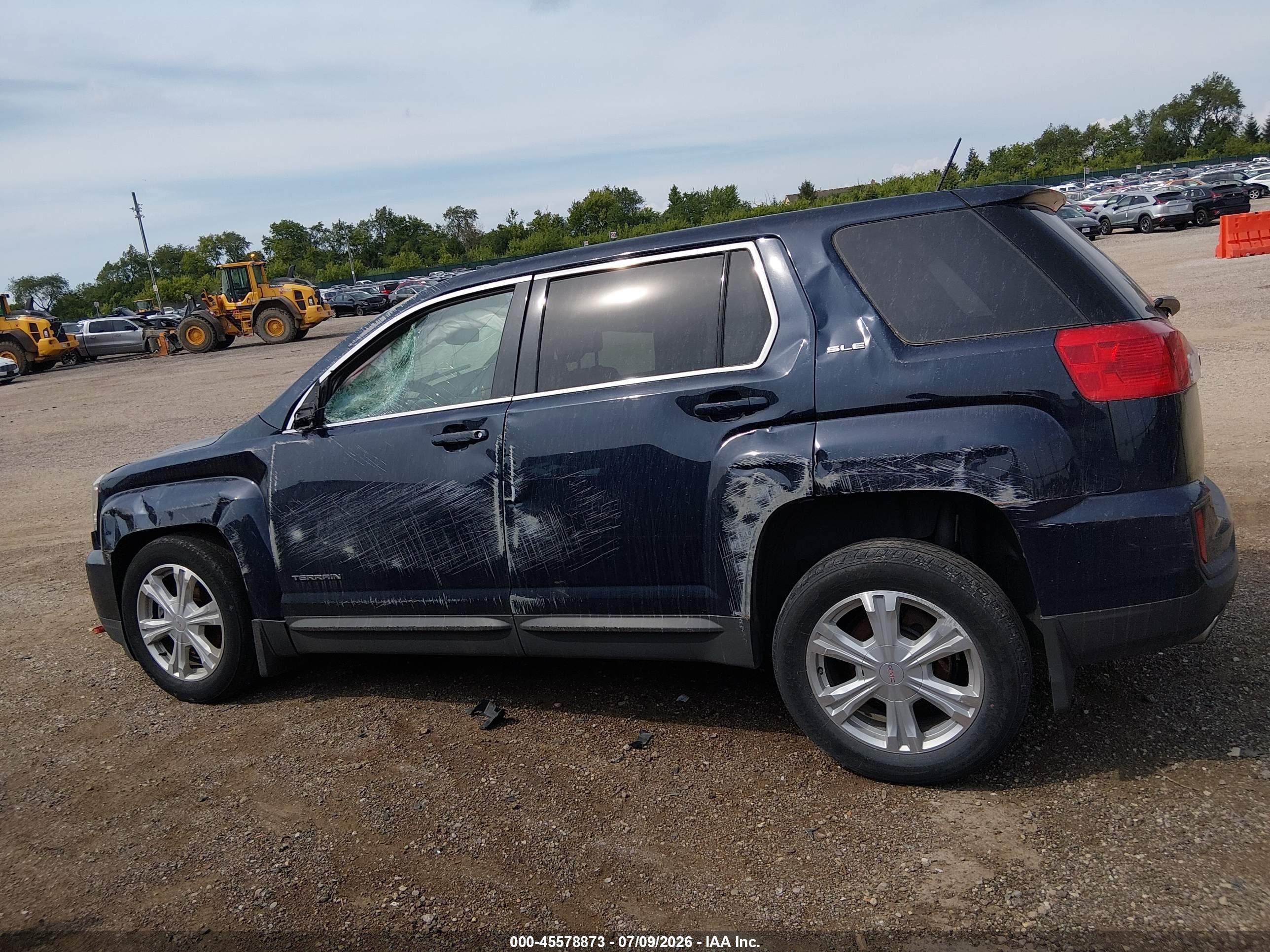 2017 Gmc Terrain Sle-1 Dark Blue vin: 2GKALMEKXH6201912