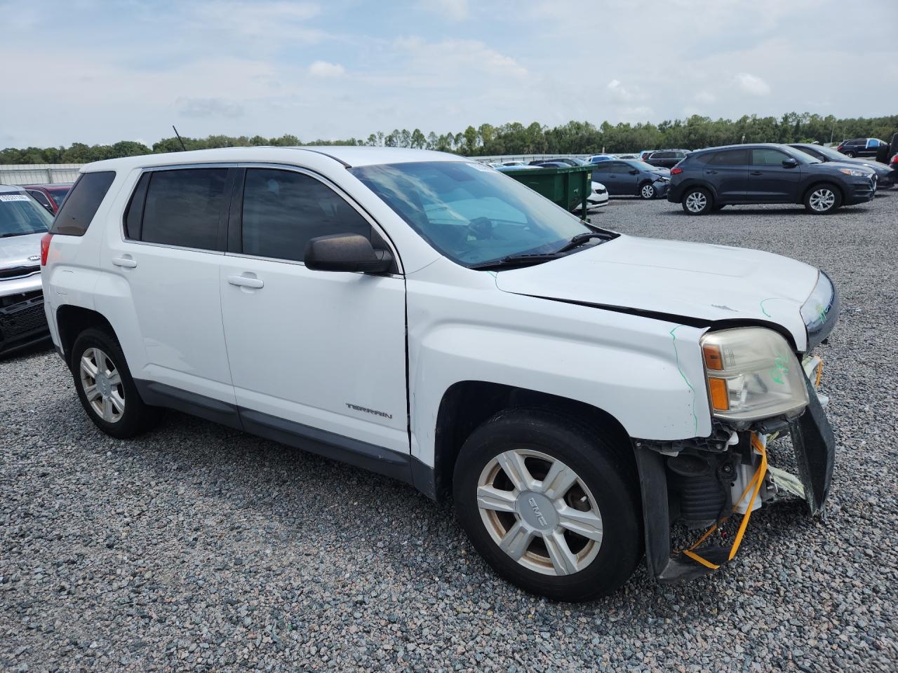 2015 Gmc Terrain Sl White vin: 2GKALNEK2F6432709