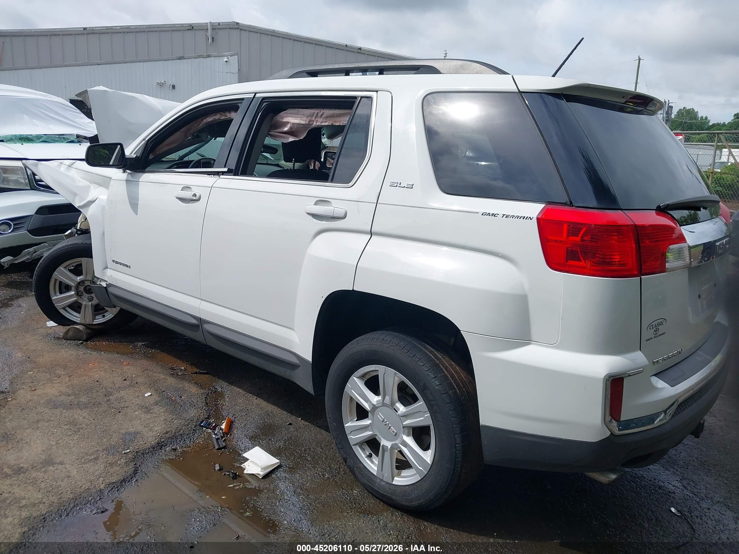 2016 Gmc Terrain Sle-2 Белый vin: 2GKALNEK2G6132119