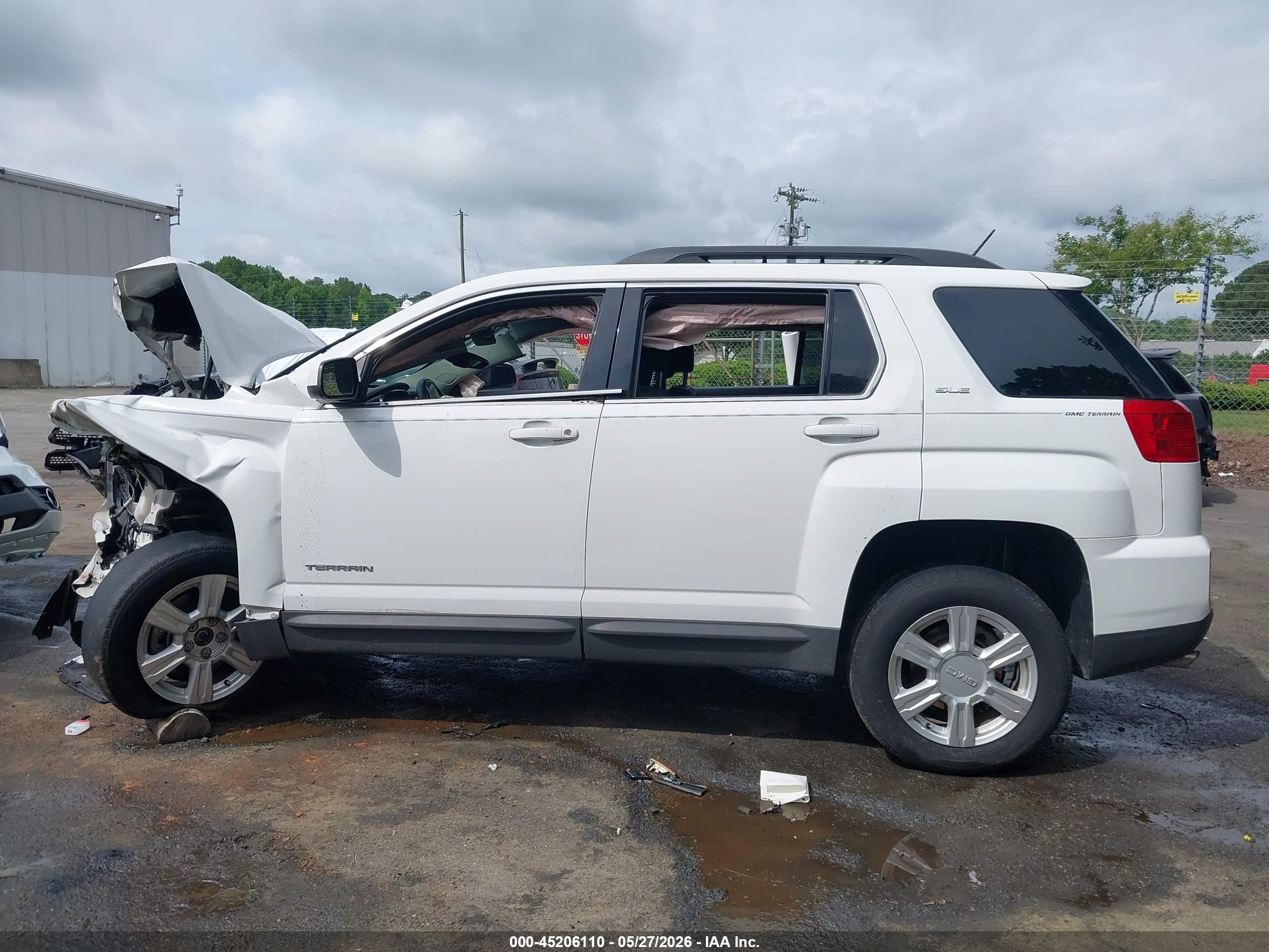 2016 Gmc Terrain Sle-2 Белый vin: 2GKALNEK2G6132119