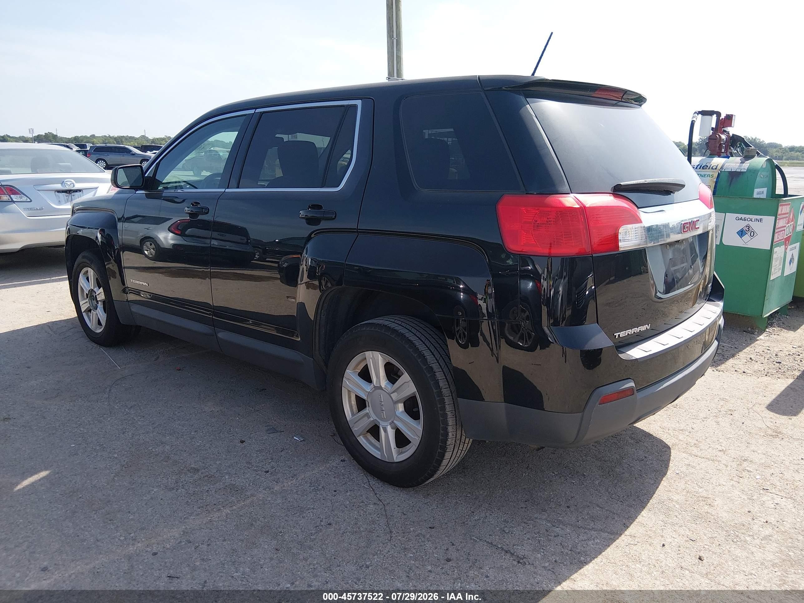 2015 Gmc Terrain Sl Black vin: 2GKALNEK3F6362525
