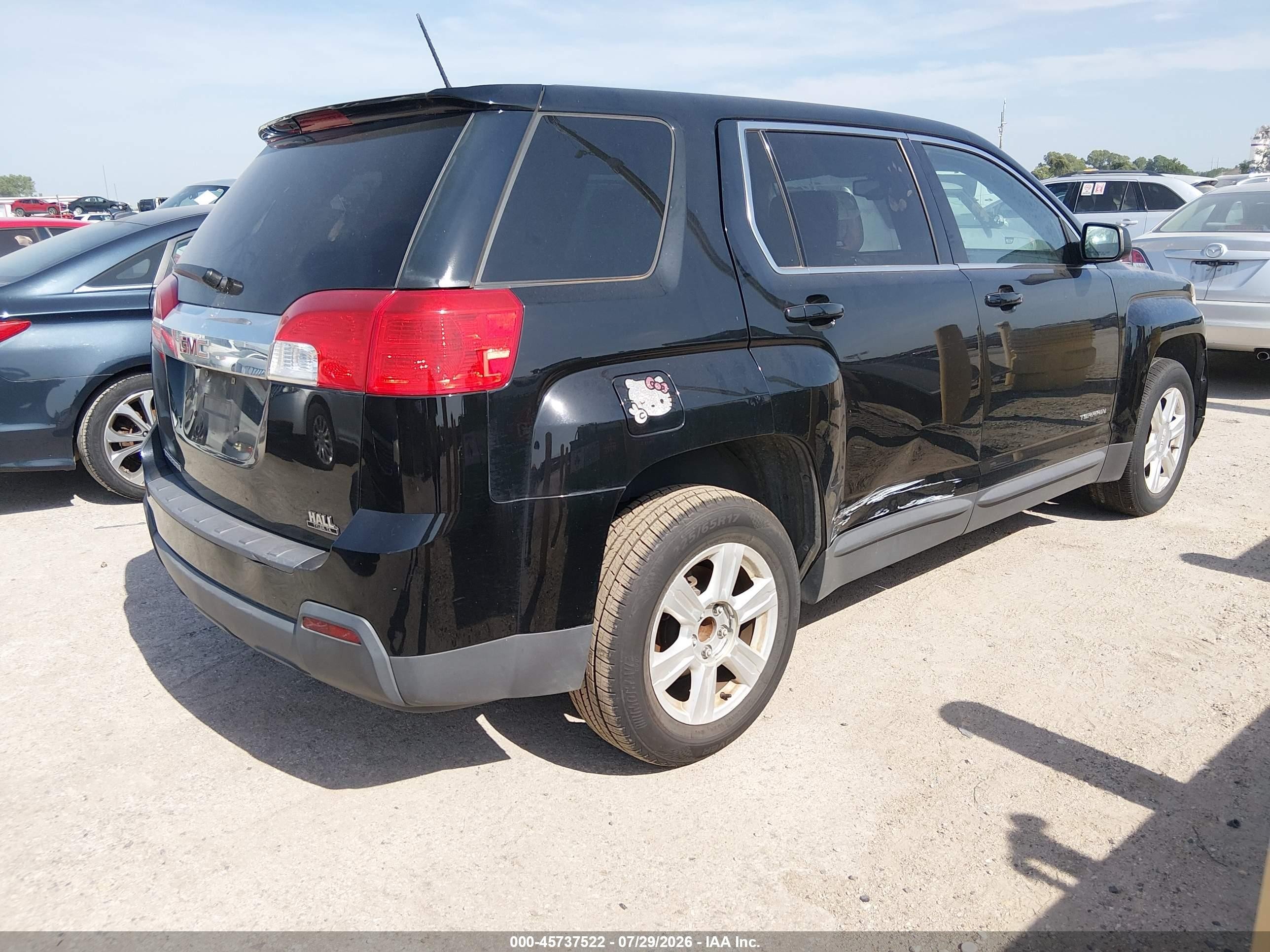 2015 Gmc Terrain Sl Black vin: 2GKALNEK3F6362525