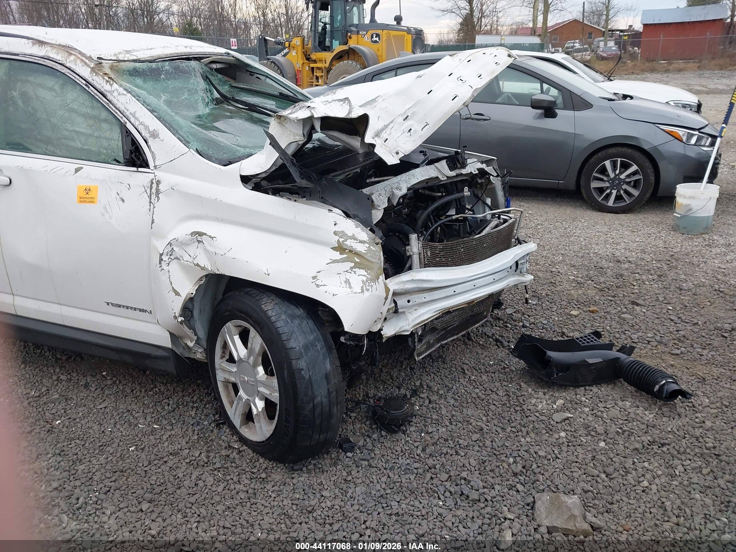 2015 Gmc Terrain Sl White vin: 2GKALNEK4F6350688