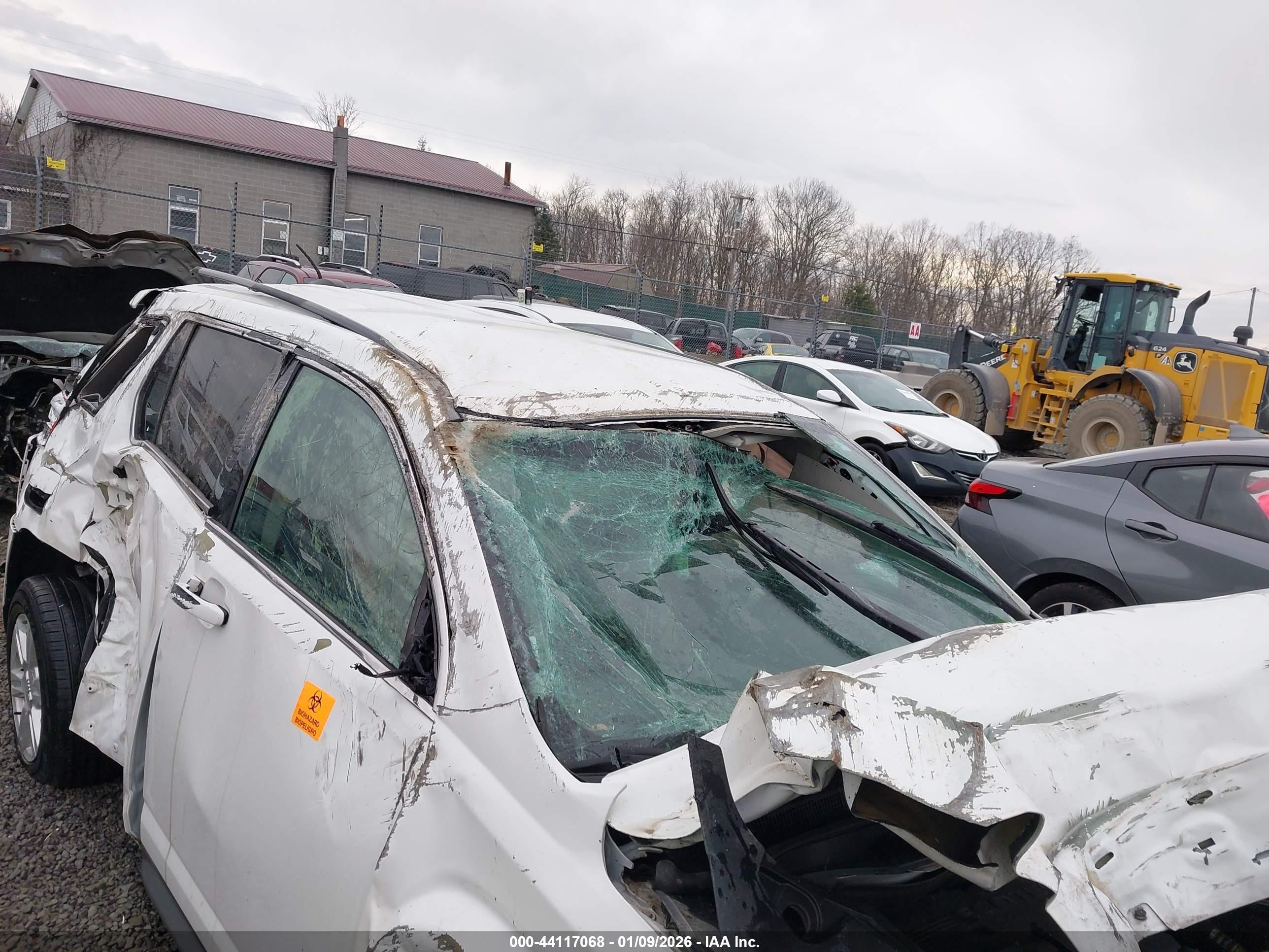 2015 Gmc Terrain Sl White vin: 2GKALNEK4F6350688