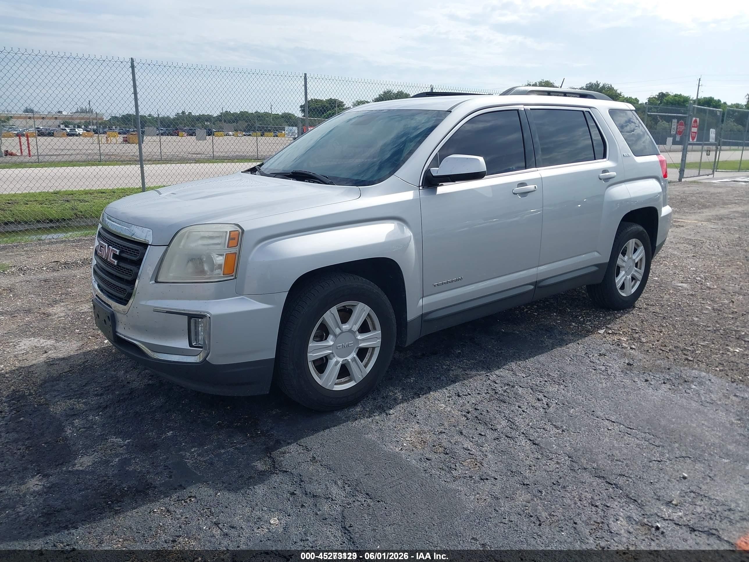 2016 Gmc Terrain Sle-2 Silver vin: 2GKALNEK4G6320799