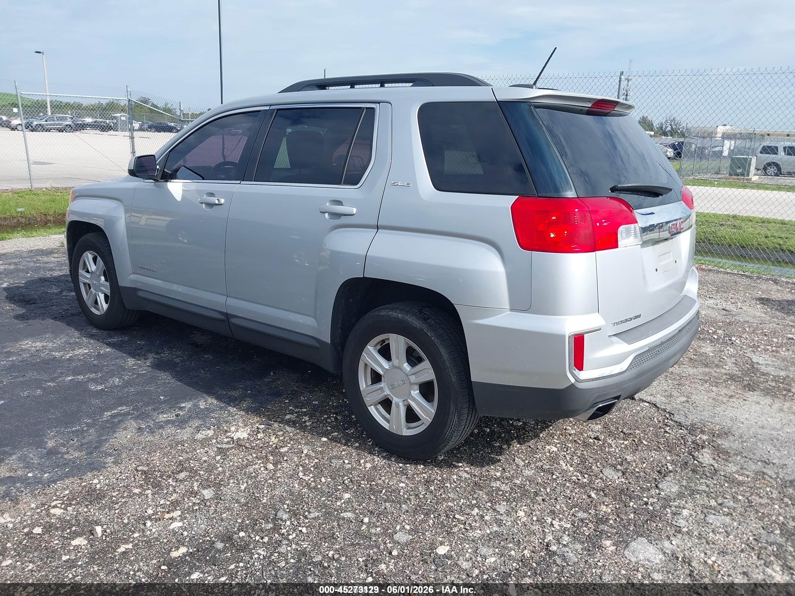 2016 Gmc Terrain Sle-2 Silver vin: 2GKALNEK4G6320799
