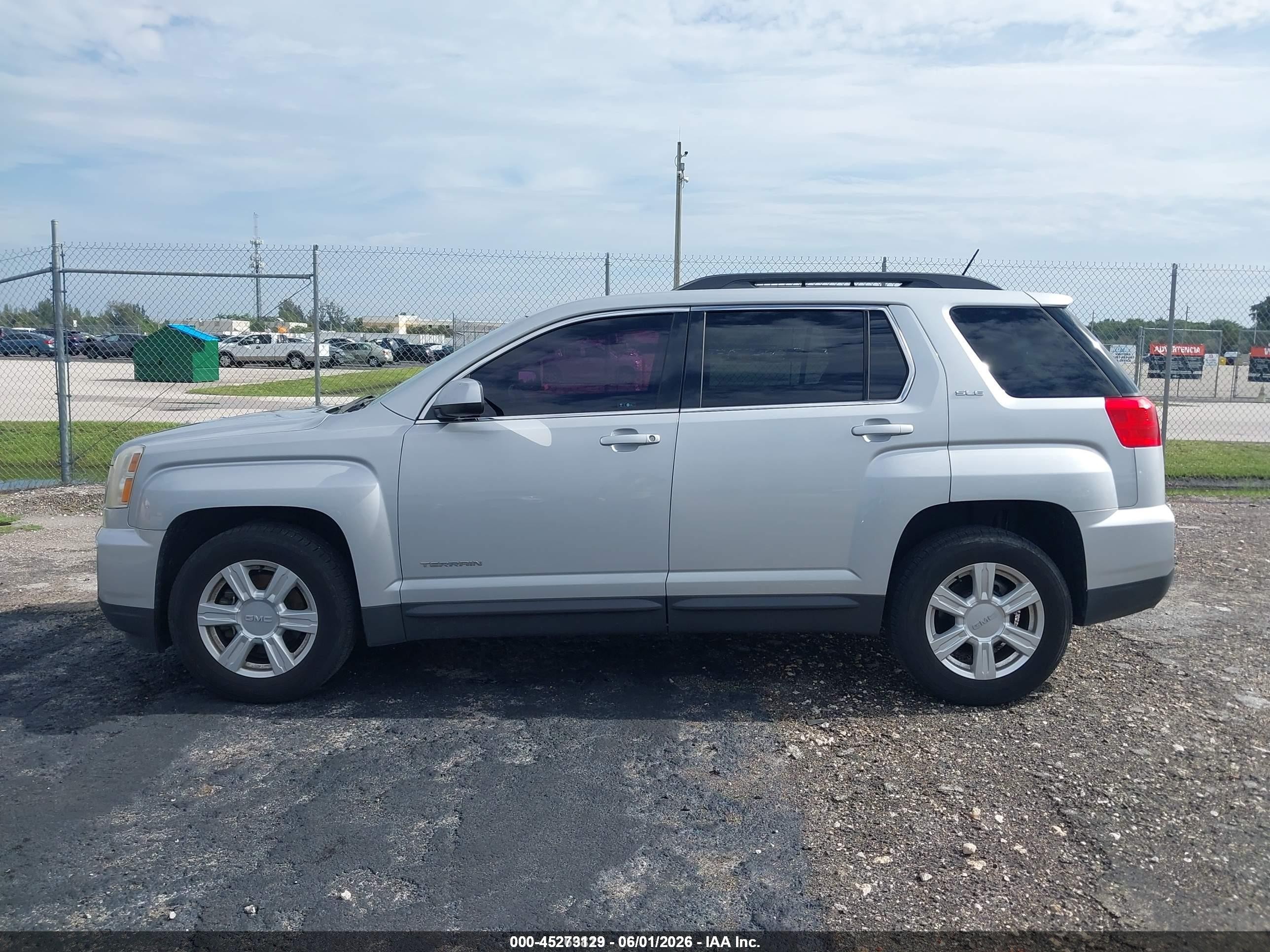 2016 Gmc Terrain Sle-2 Silver vin: 2GKALNEK4G6320799