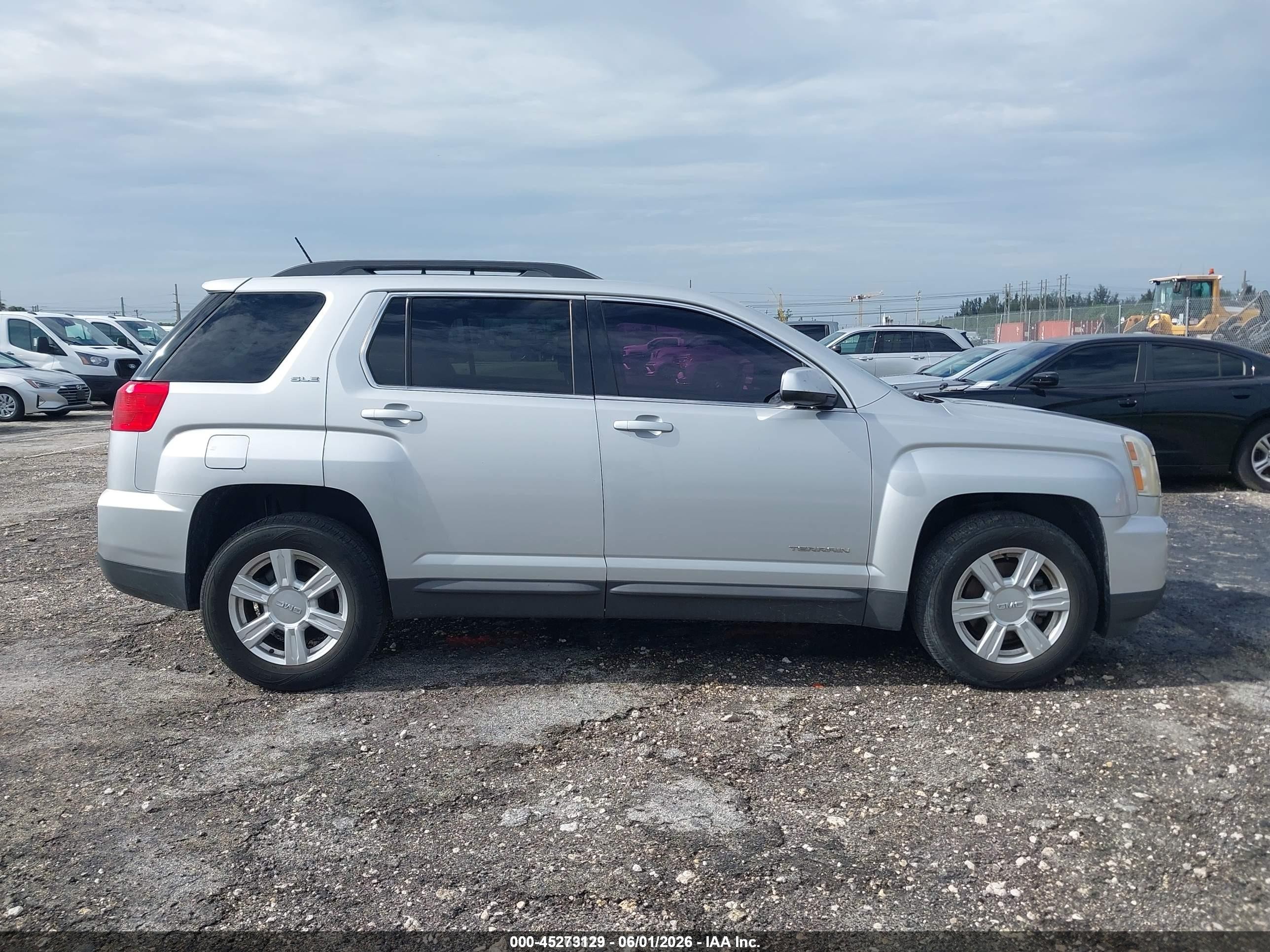 2016 Gmc Terrain Sle-2 Silver vin: 2GKALNEK4G6320799