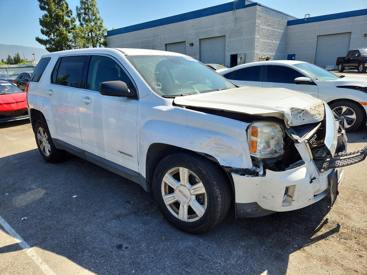 2015 Gmc Terrain Sl White vin: 2GKALNEK5F6366351