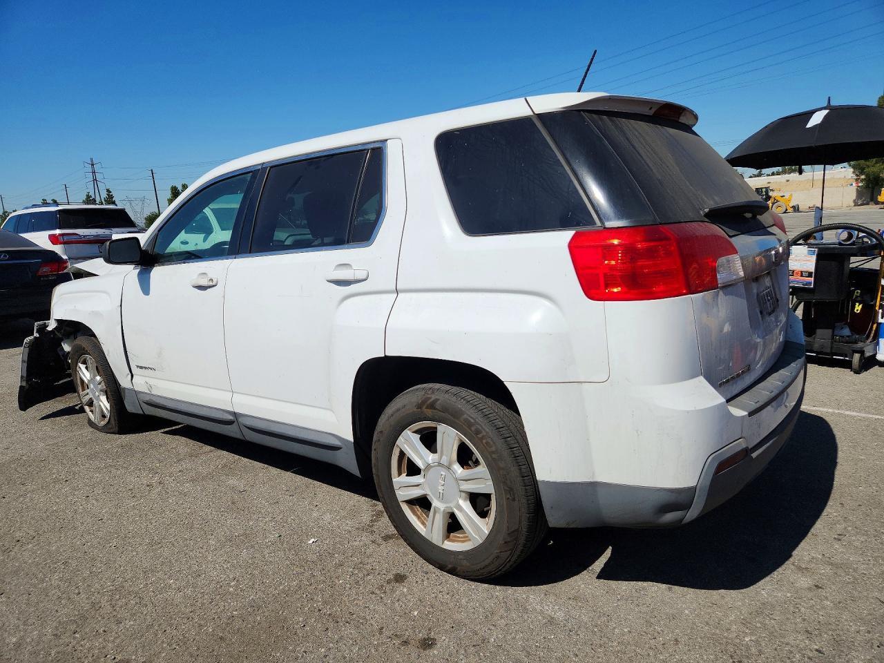 2015 Gmc Terrain Sl White vin: 2GKALNEK5F6366351