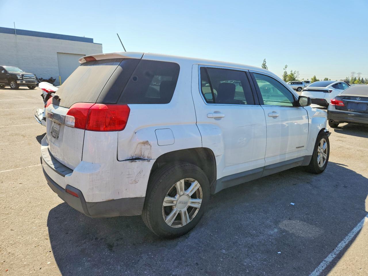 2015 Gmc Terrain Sl White vin: 2GKALNEK5F6366351