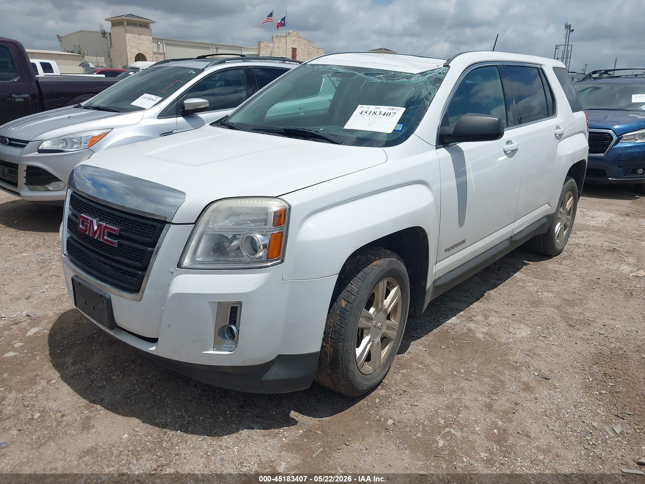 2015 Gmc Terrain Sl White vin: 2GKALNEK6F6439131