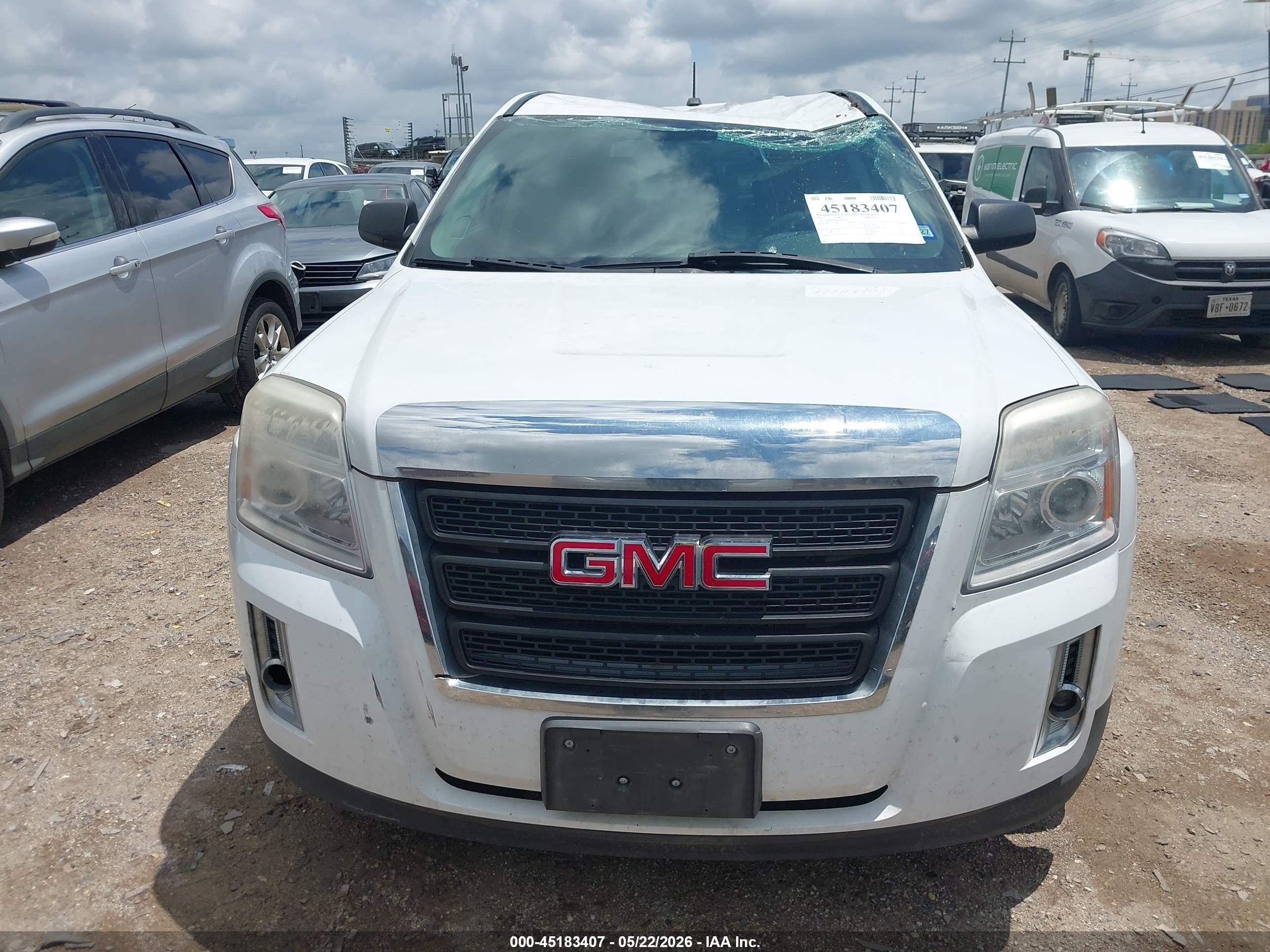 2015 Gmc Terrain Sl White vin: 2GKALNEK6F6439131
