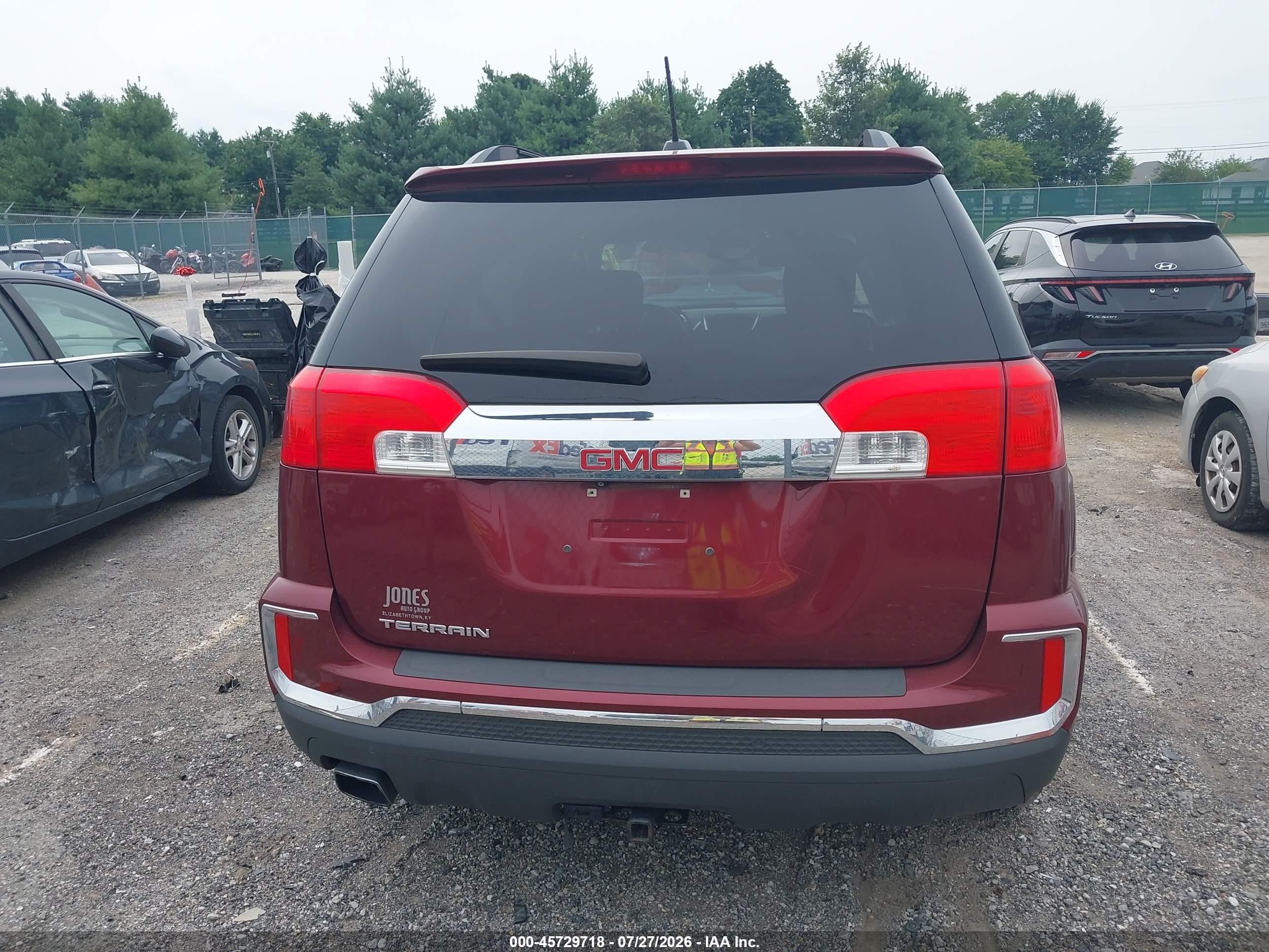 2016 Gmc Terrain Sle-2 Maroon vin: 2GKALNEK6G6313627