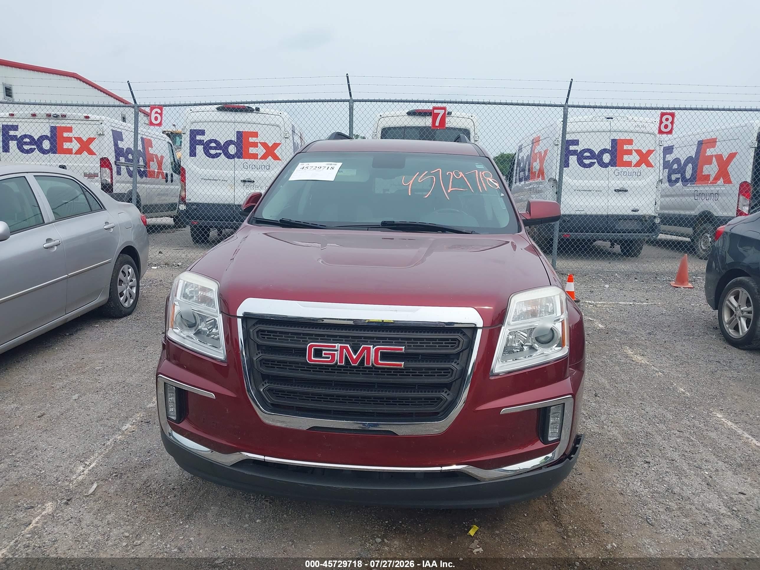 2016 Gmc Terrain Sle-2 Maroon vin: 2GKALNEK6G6313627
