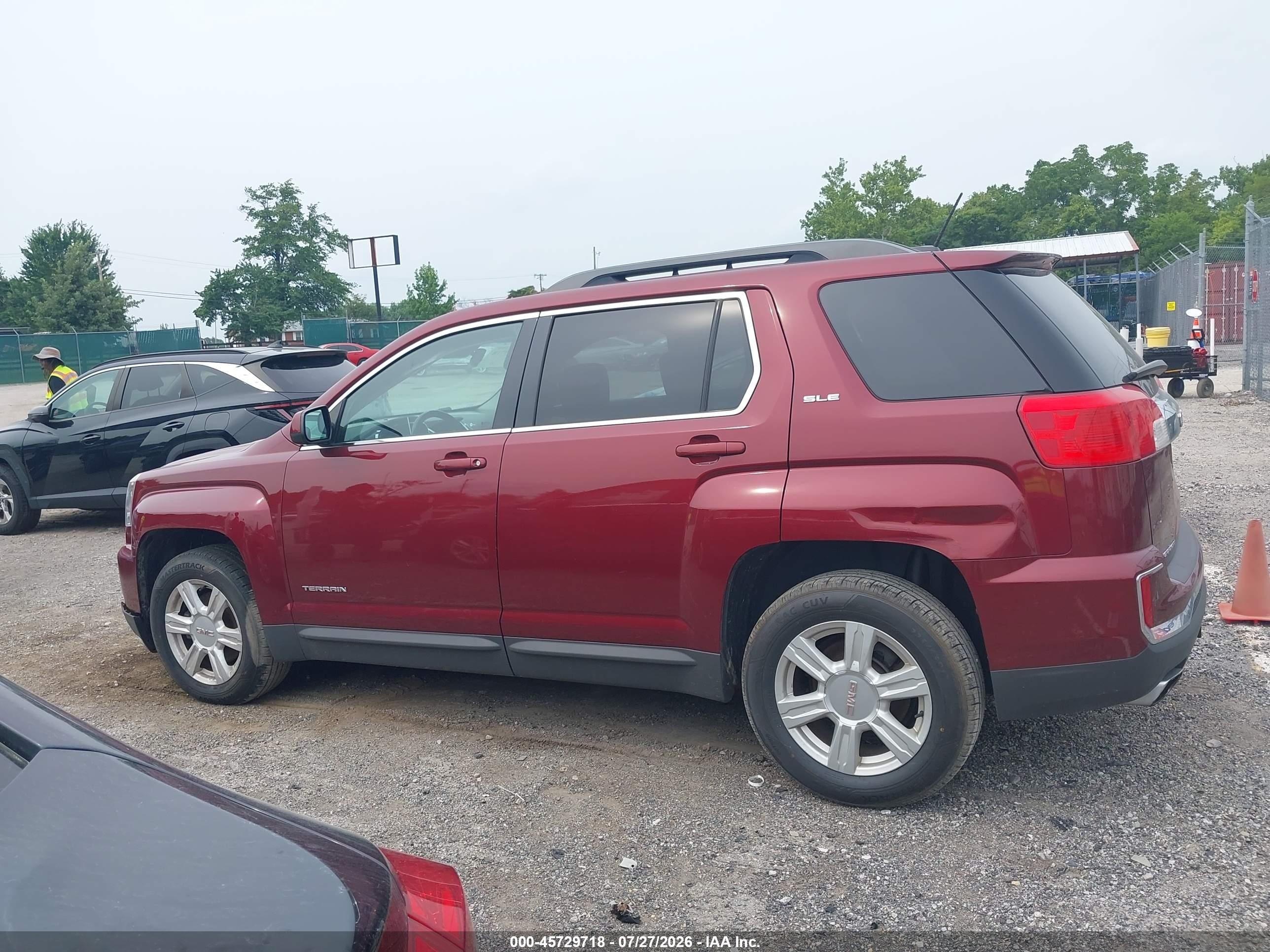 2016 Gmc Terrain Sle-2 Maroon vin: 2GKALNEK6G6313627